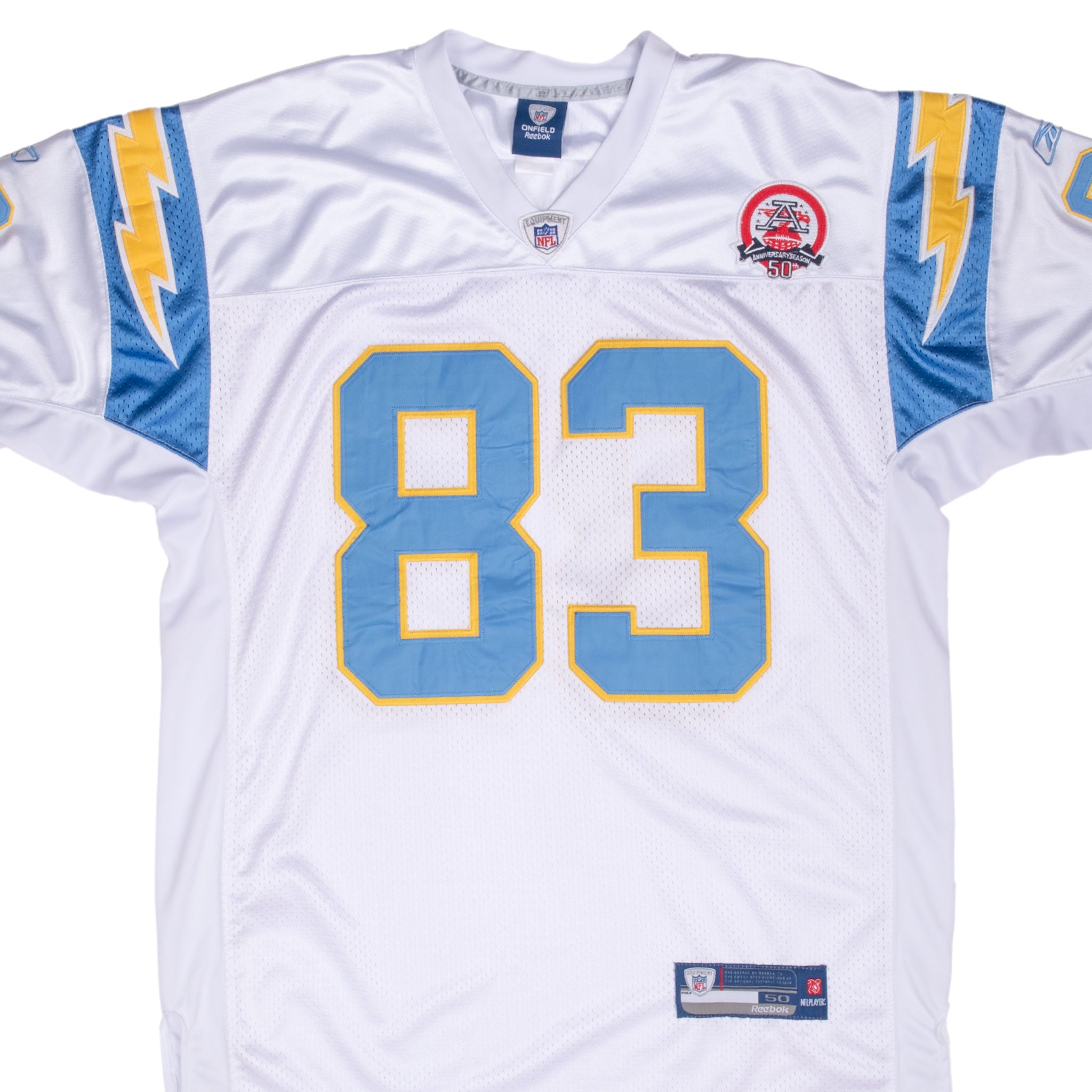 Vintage Nfl Los Angeles Chargers Jackson #83 Reebok Jersey 1990S Size 50