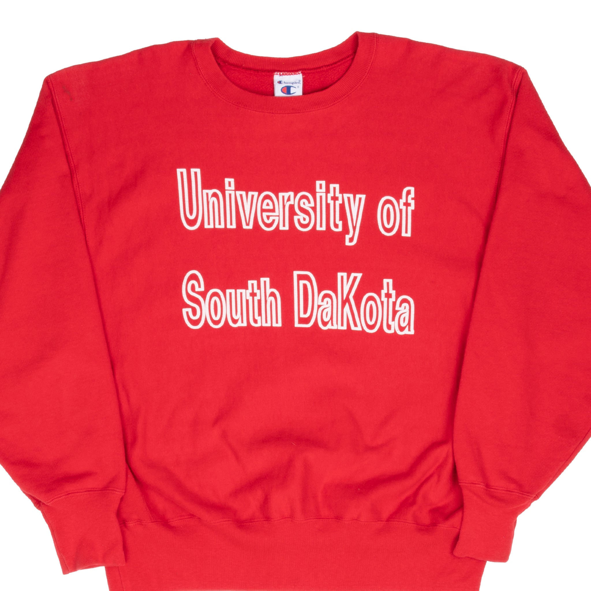 Vintage Reverse Weave Champion South Dakota University Sweatshirt 1990S Size 2XL