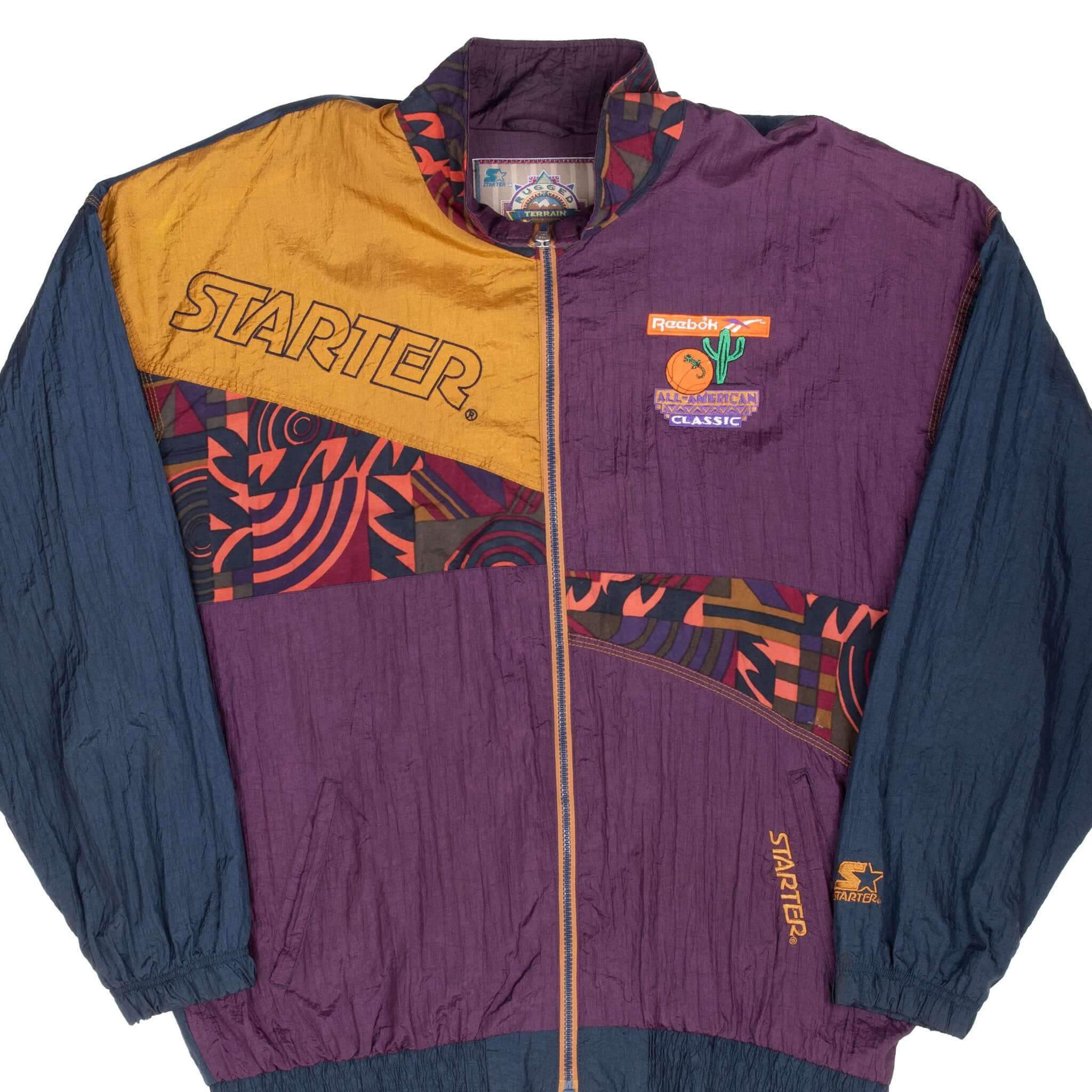 Vintage Starter Reebok Basketball Windbreaker Jacket 1990s XL