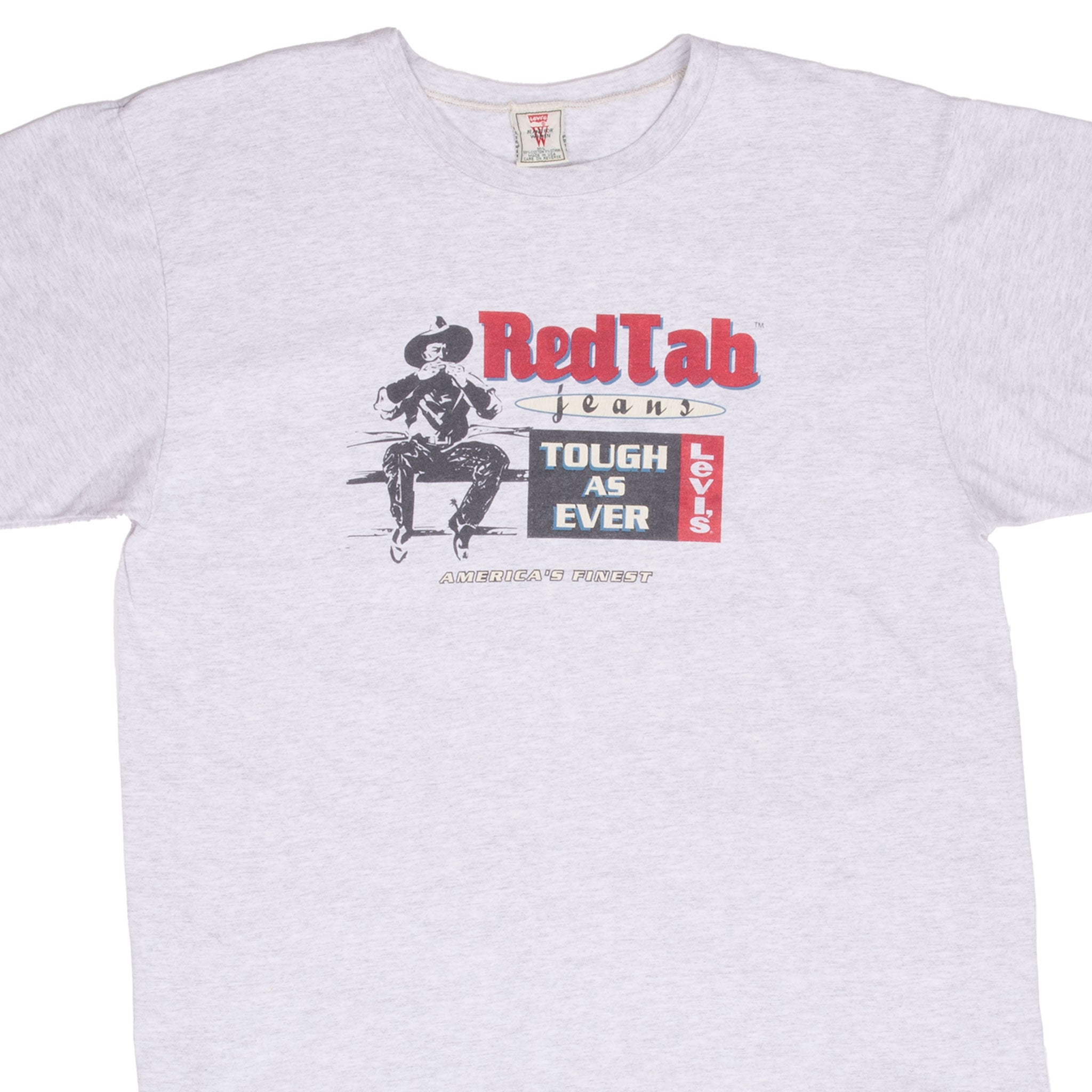 Vintage Levis Red Tab Tee Shirt 1990S Size Large Made In Usa With single Stitch Sleeves