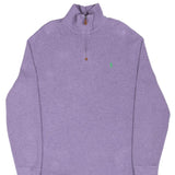 Vintage Polo Ralph Lauren Mauve Quarter Zip Sweater Size Large