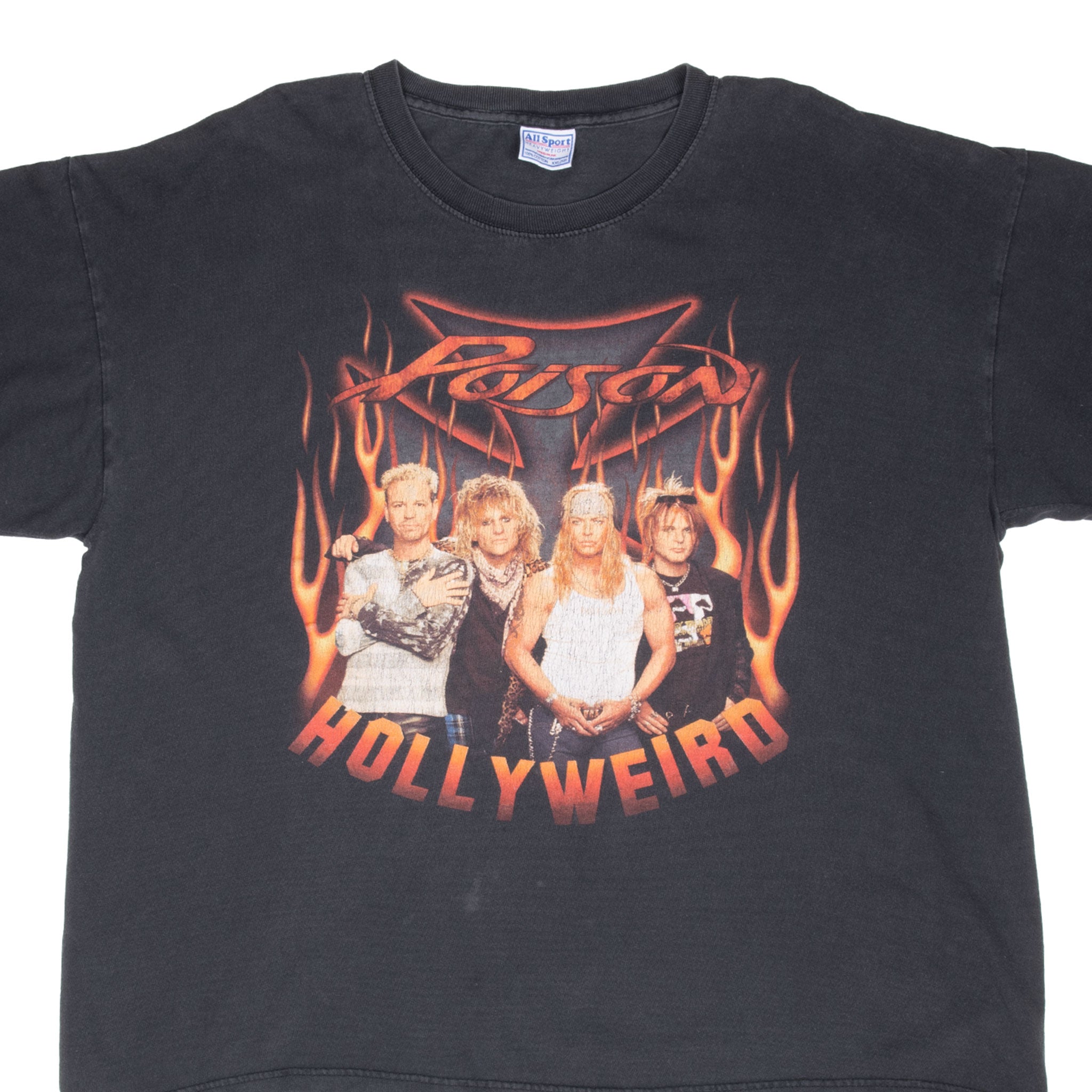 Vintage Poison Hollyweird World Tour 2002 Tee Shirt Size 2XL