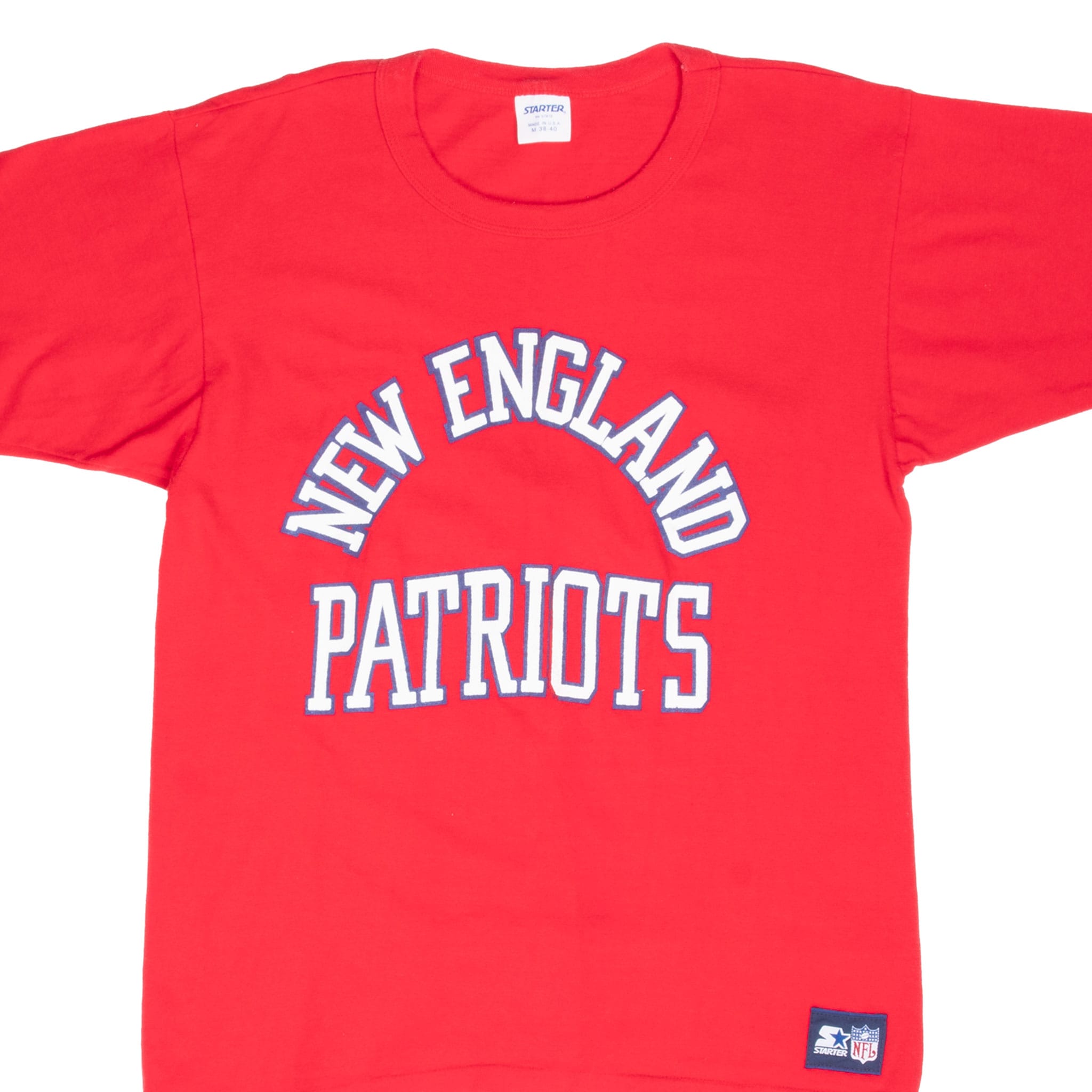 Vintage Nfl New England Patriots 1980S Starter Tee Shirt Size Medium Made In Usa