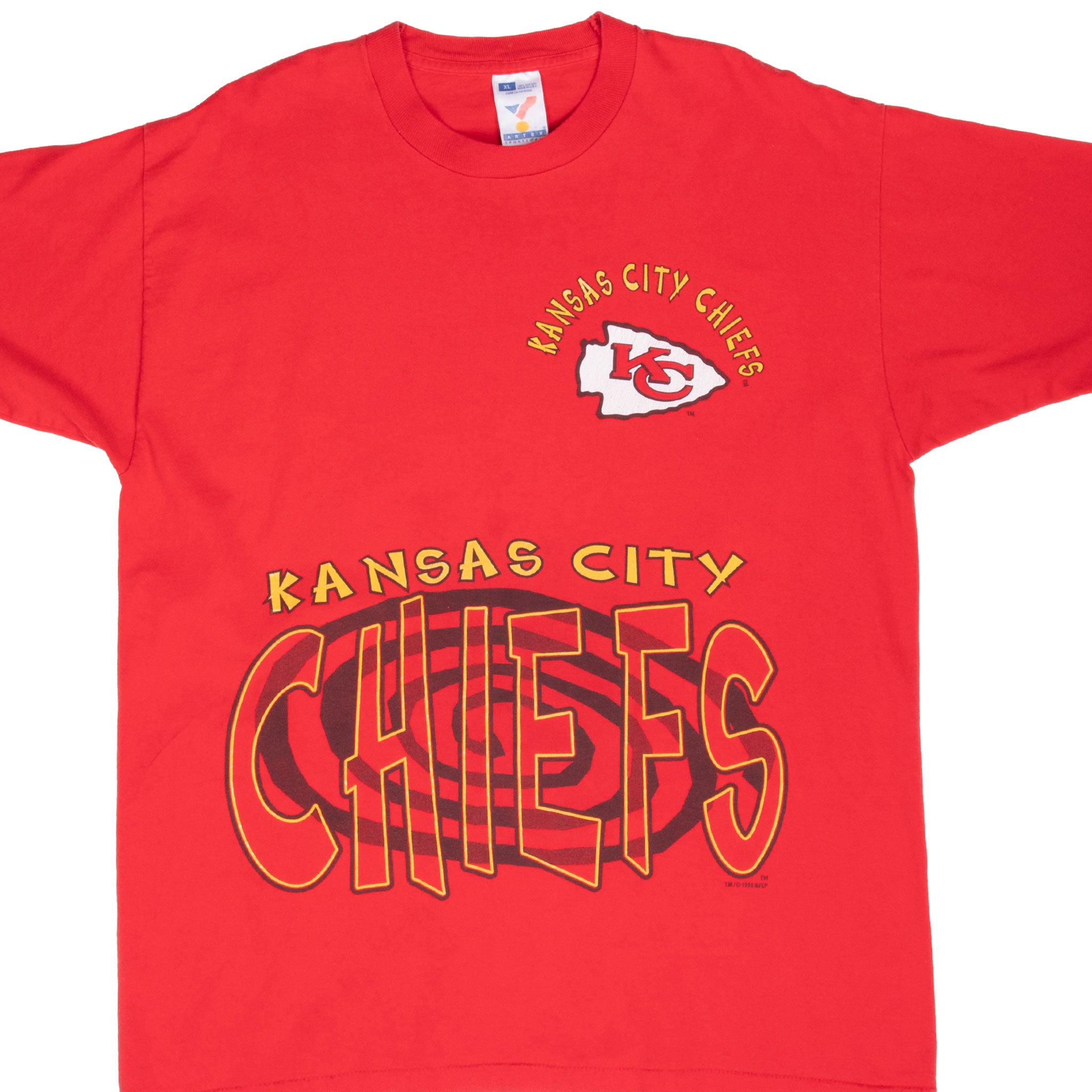 VINTAGE NFL KANSAS CITY CHIEFS 1996 TEE SHIRT XL MADE IN USA