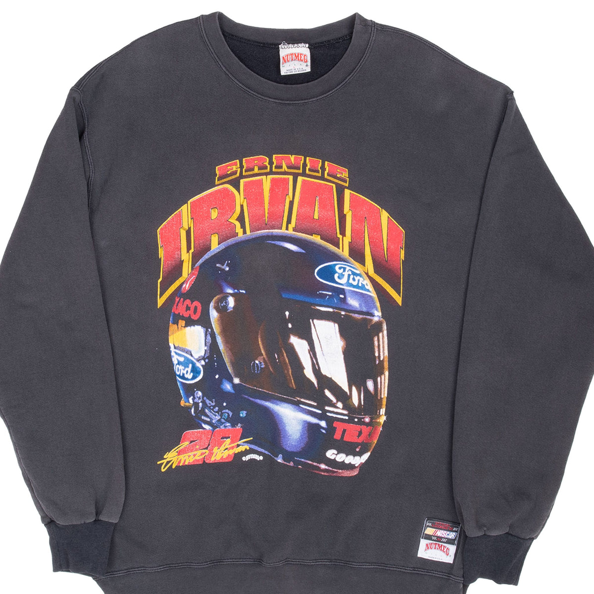 Vintage Nascar Ernie Irvan Sweatshirt 1990S Size Large Made In Usa