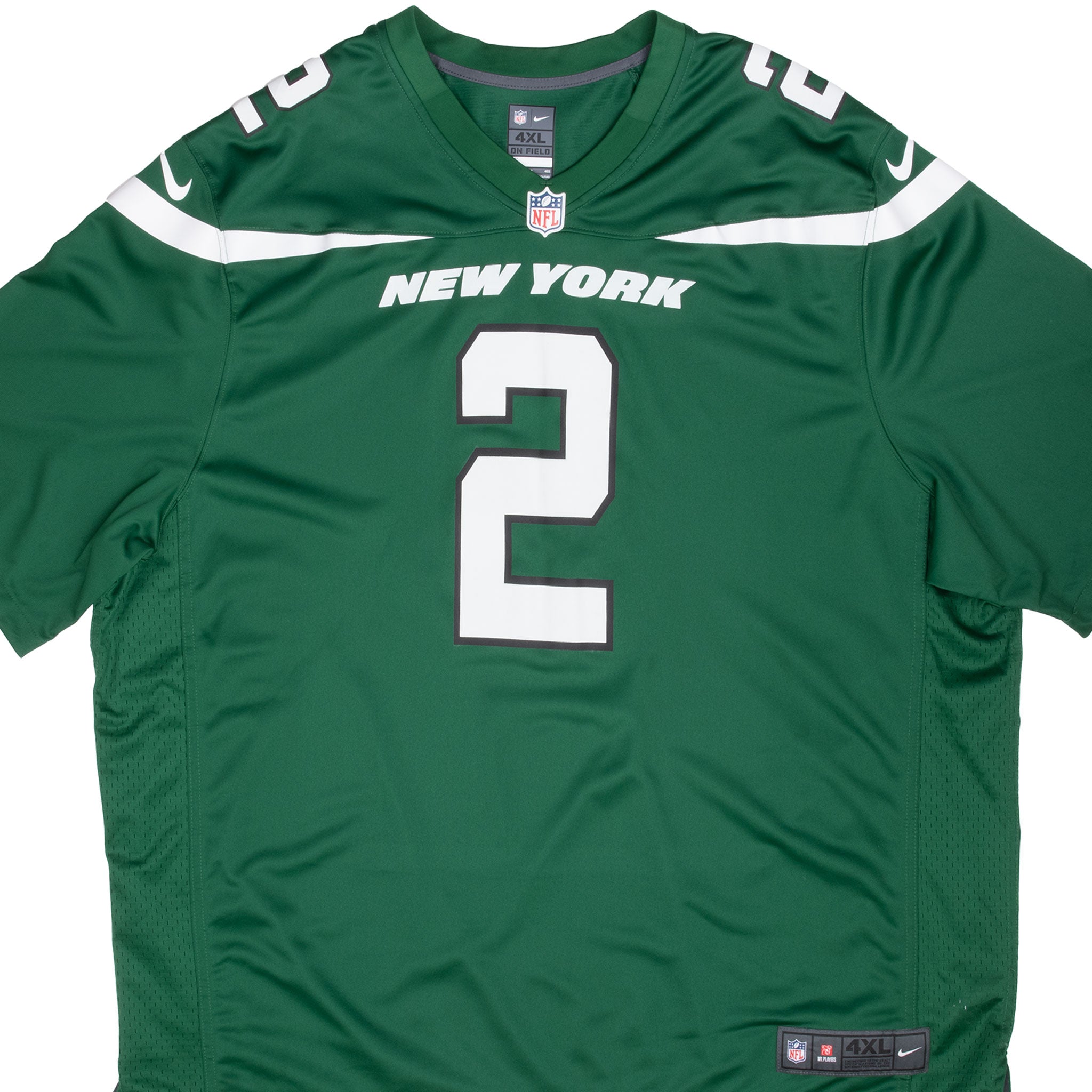 Vintage Nfl Nike New York Jets Wilson #2 Jersey Size 4XL