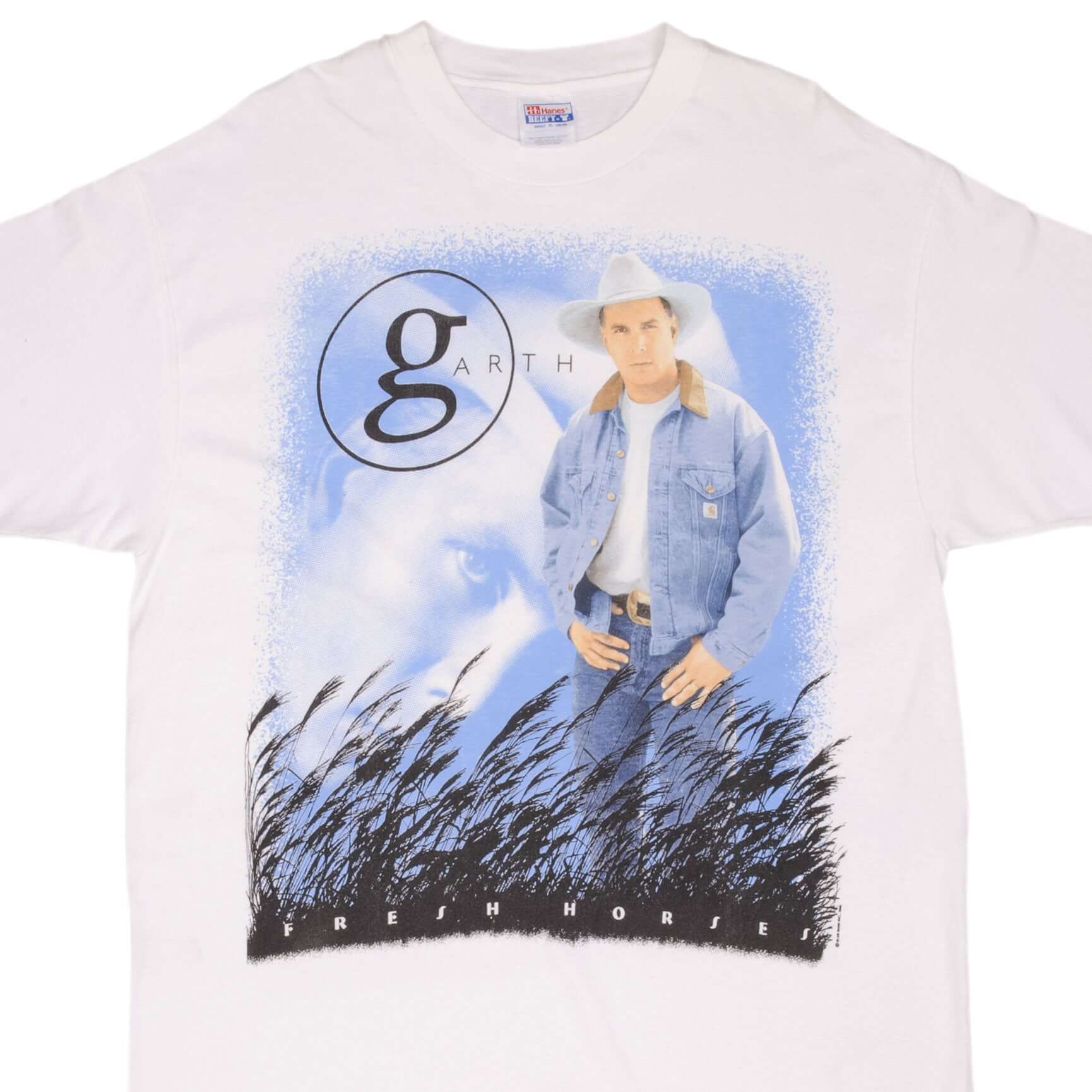 Vintage Garth Brooks Fresh Horses World Tour 1996 Tee Shirt Size XL