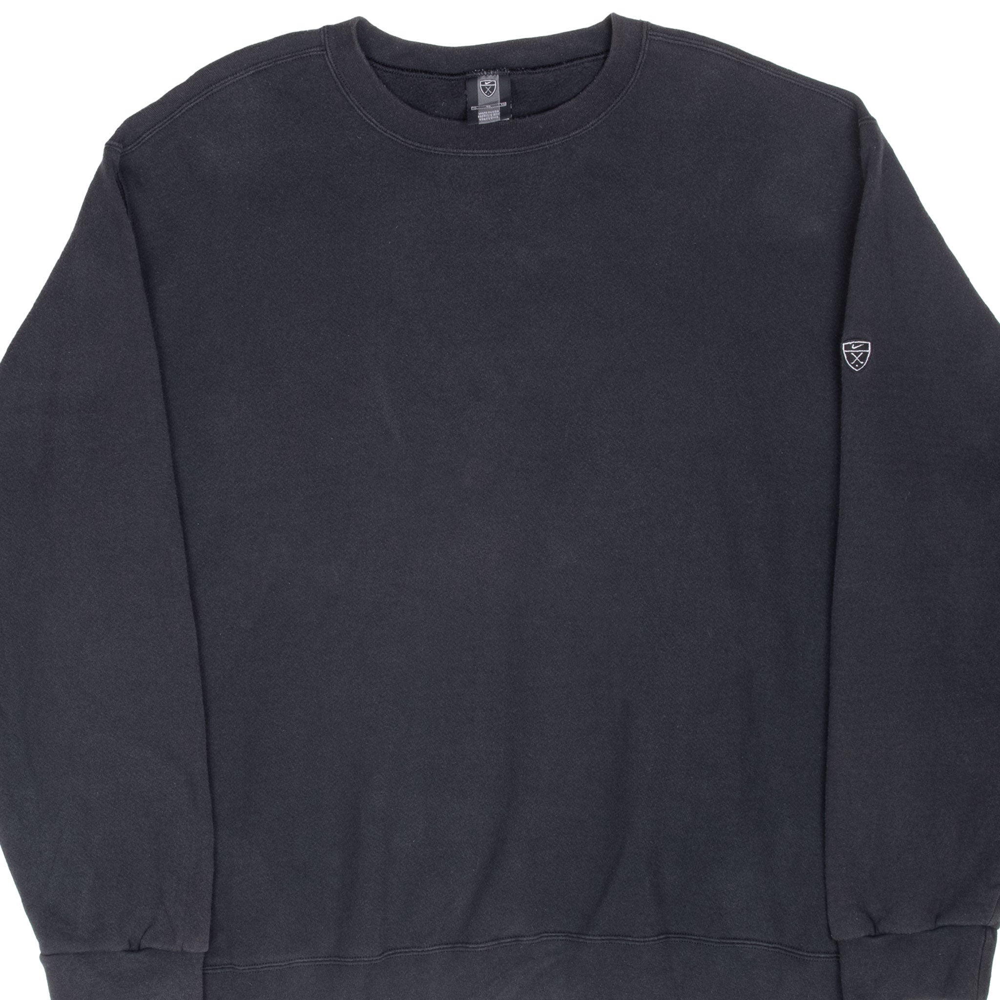 Vintage Nike Golf Black Sweatshirt 1990S Size XL Made In Usa