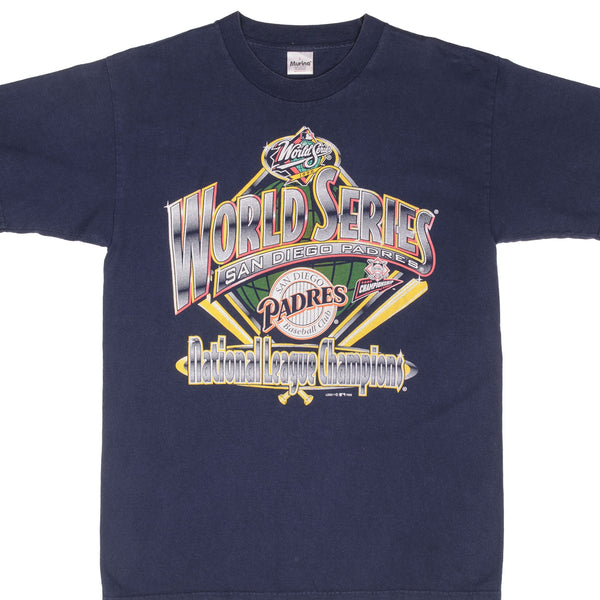 Vintage MLB San Diego Padres National League Champions 1998 World Series Tee Shirt Size Large Made In USA