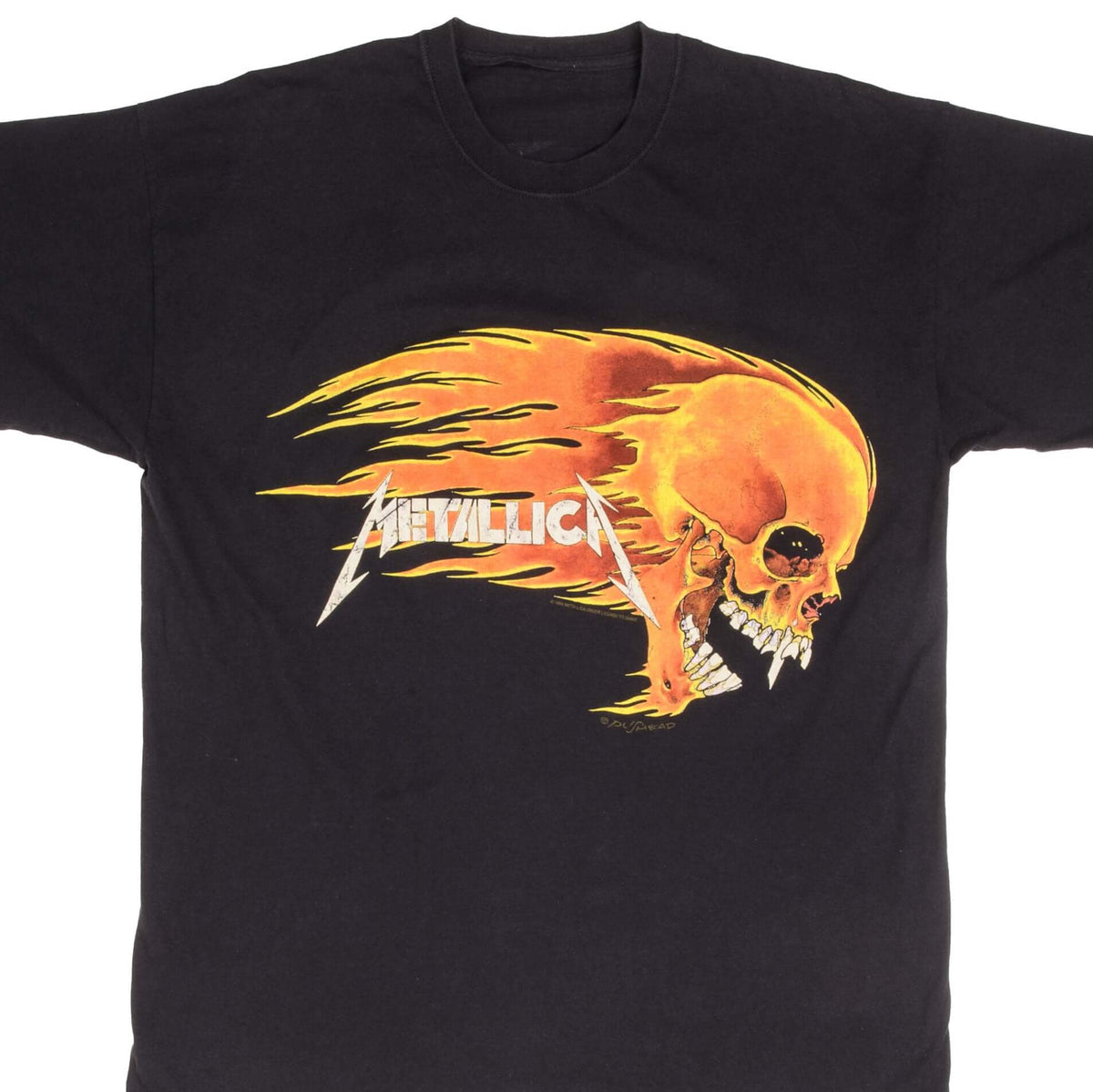 T-shirt Vintage METALLICA Années 90 – Imprimé Skull Spider Snake, Taille M, Occasion Bon état