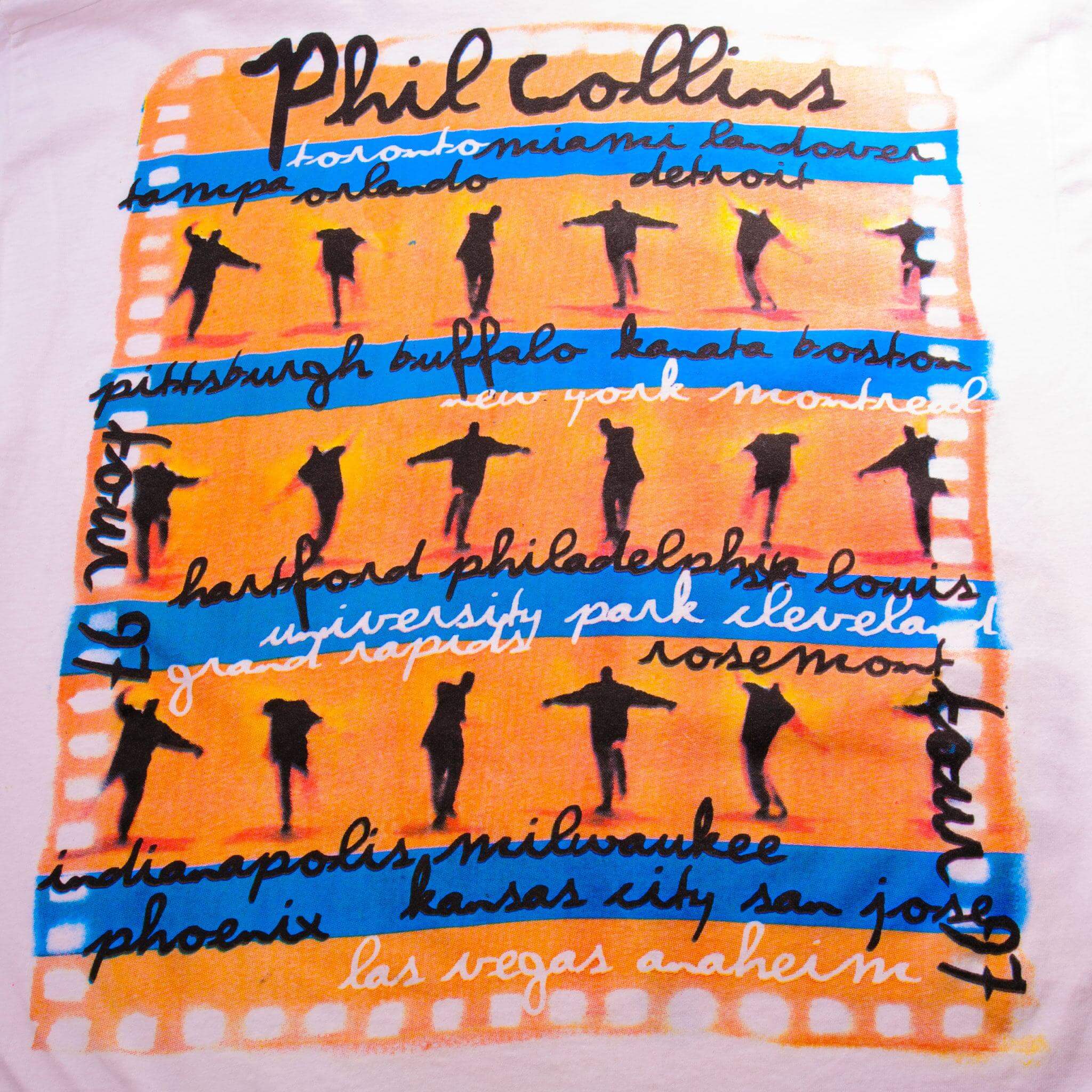Vintage Phil Collins 1997 '97 Tour Tee Shirt Size XL