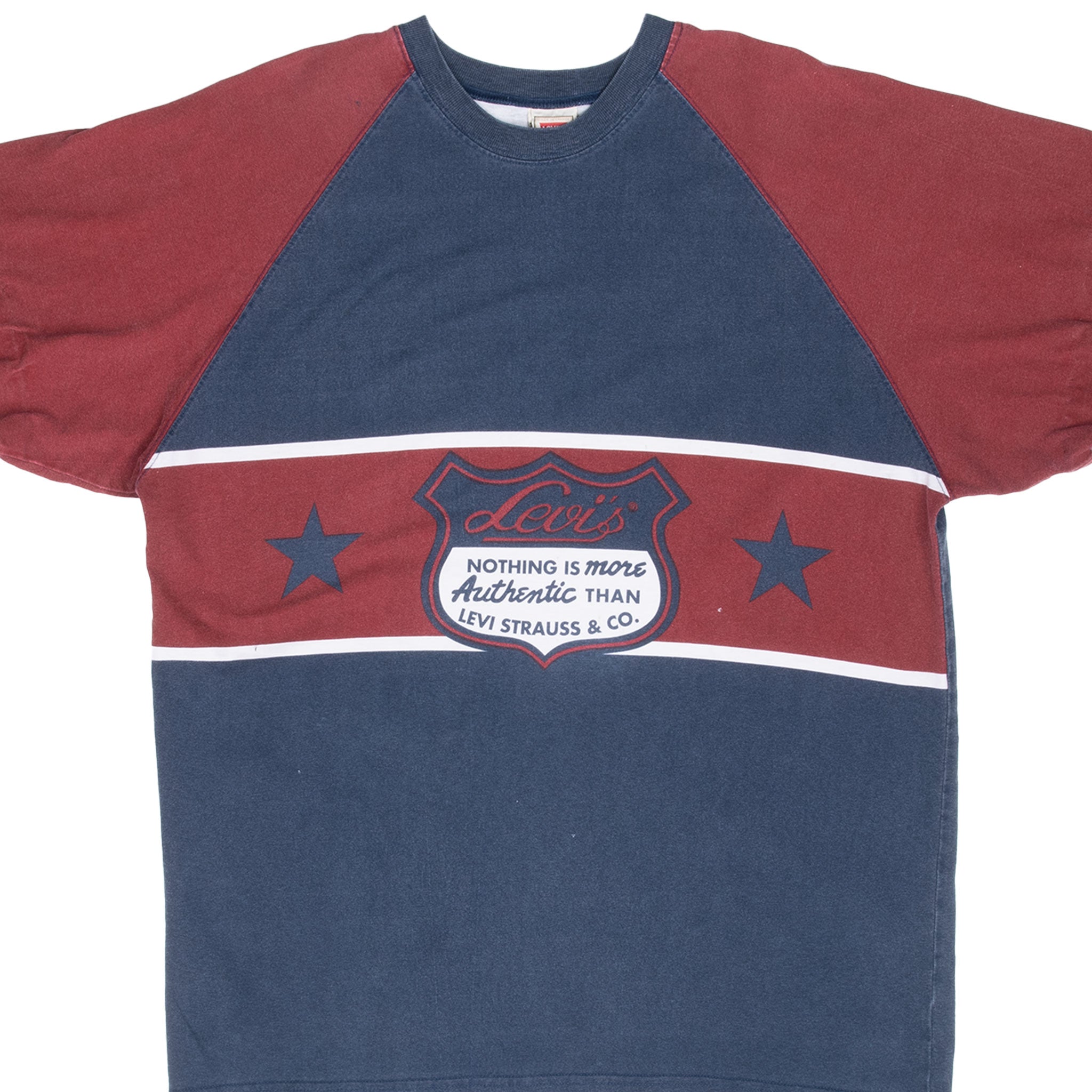 Vintage Levis Strauss & Co Authentic Tee Shirt 1990S Size Small With Single Stitch Sleeves