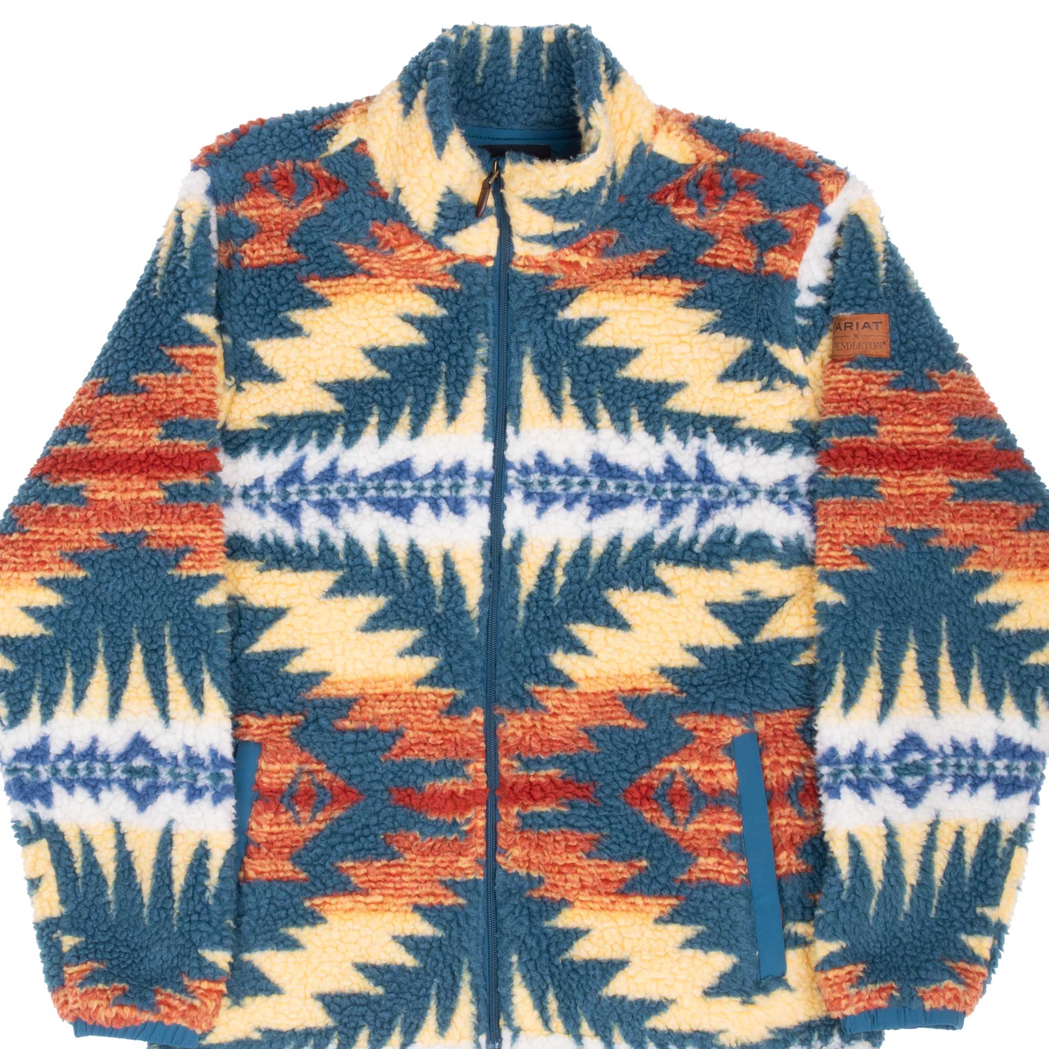 Vintage Pendleton X Ariat Aztec Fleece Jacket Size Small