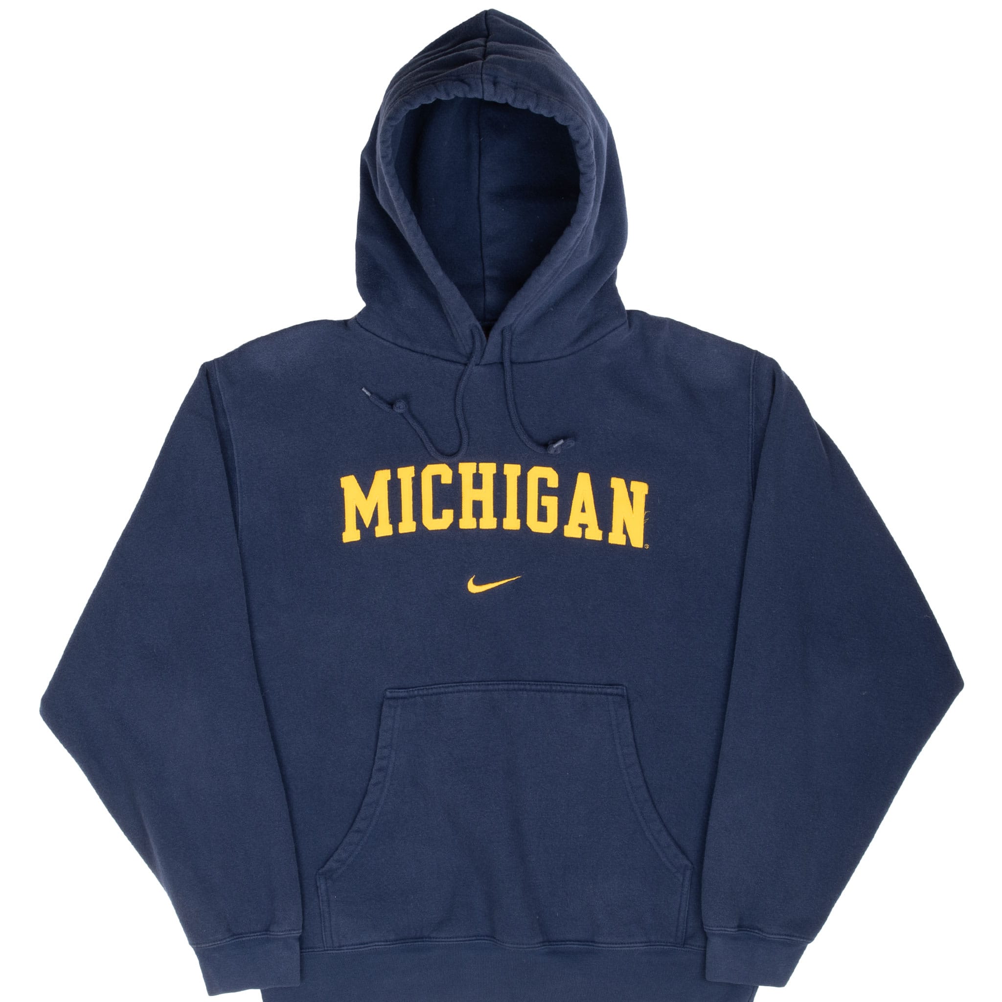 Vintage Nike Ncaa University Of Michigan Hoodie Sweatshirt 1990S Size Medium