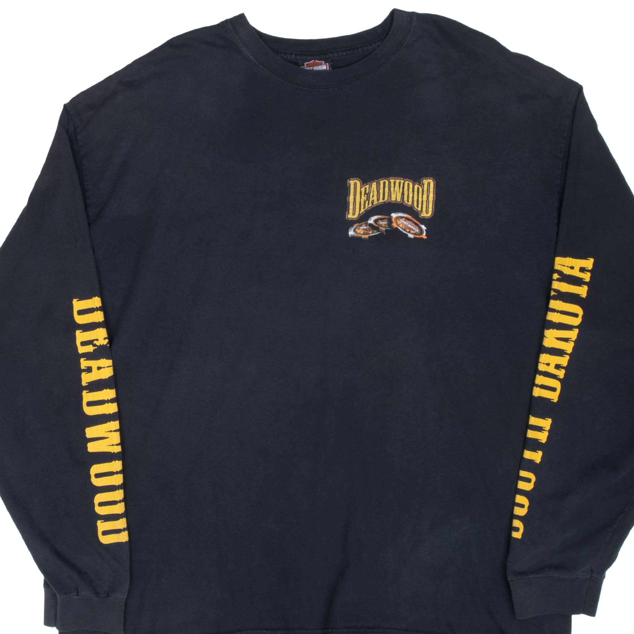 Vintage Harley Davidson Deadwood South Dakota 2006 Long Sleeve Tee Shirt Size 2XL