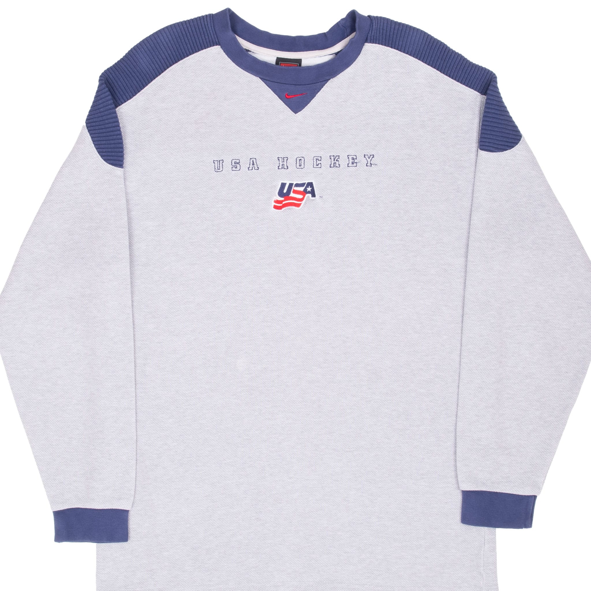 Vintage Nike Hockey Team Usa Long Sleeve Tee Shirt 1990S Size Medium