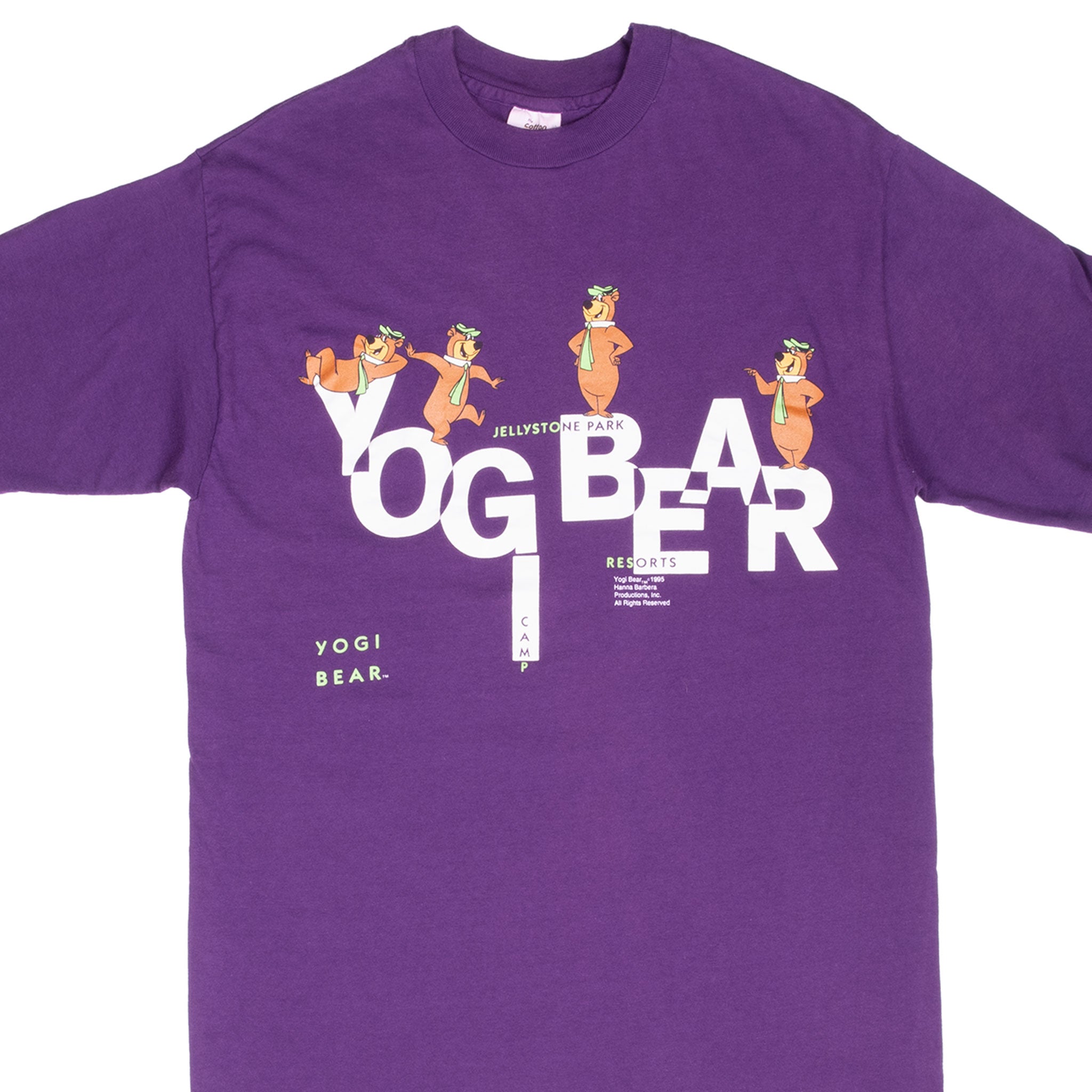 Vintage Yogi Bear Jelly Stone Park Resorts 1995 Tee Shirt Large Made In Usa