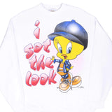 Vintage Looney Tunes Tweety I Got The Look 1996 Sweatshirt Size XL Made In USA
