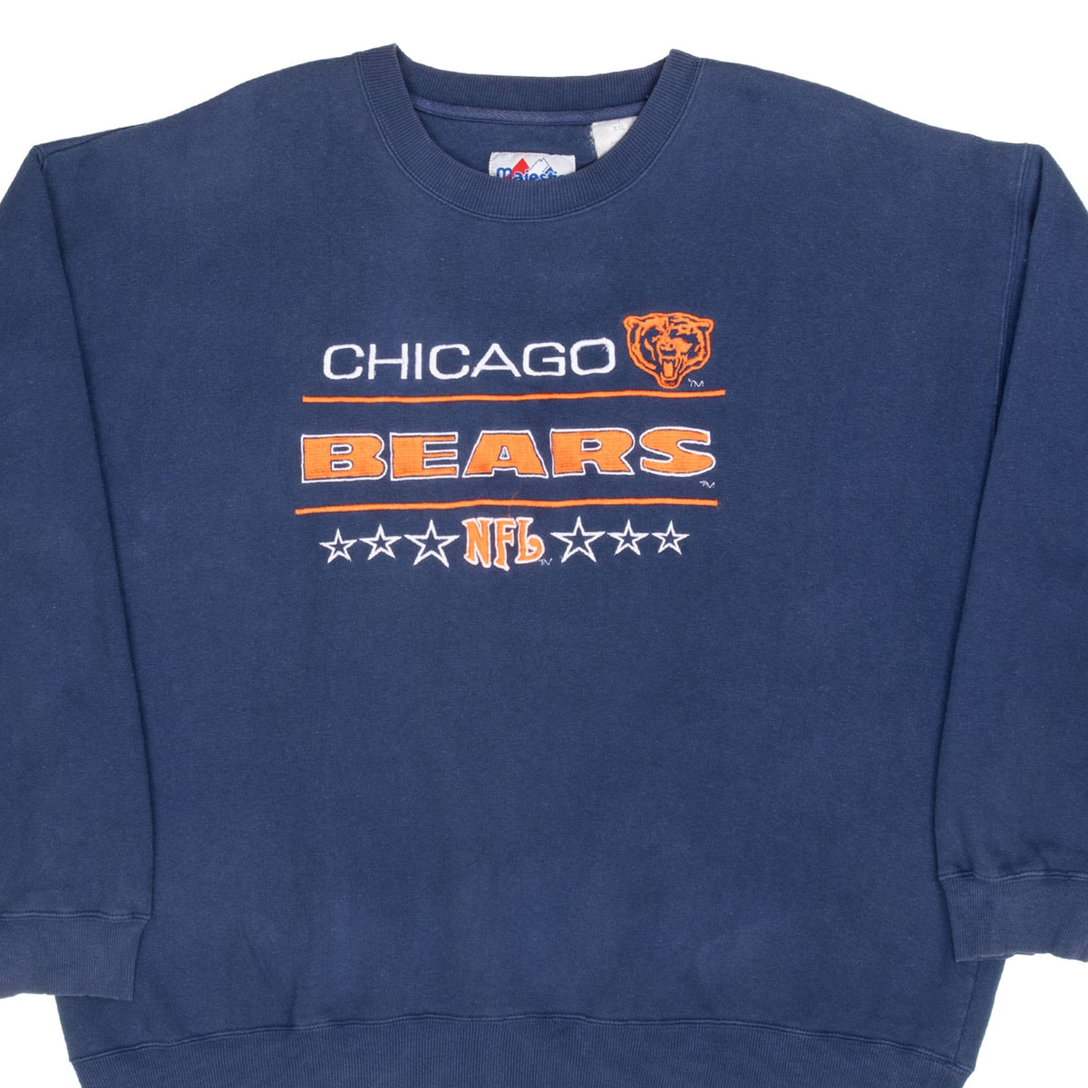 Vintage NFL Chicago Bears Embroidered Sweatshirt 1990s Size 2XL