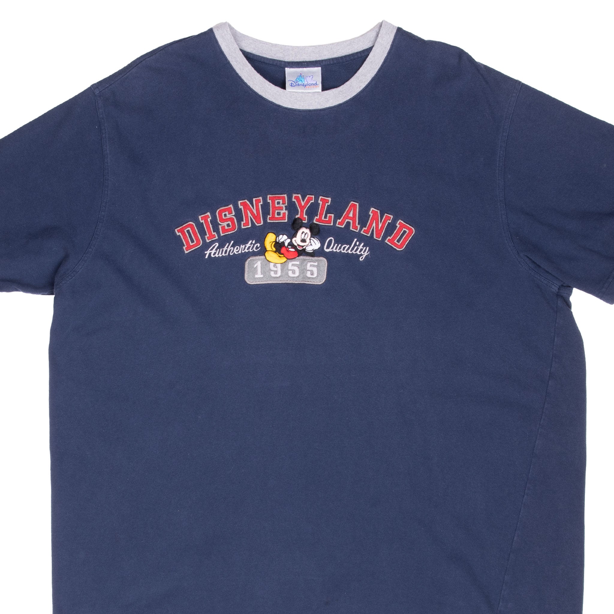 Vintage Disneyland Mickey Mouse Embroidered 1990S Tee Shirt Size 2XL