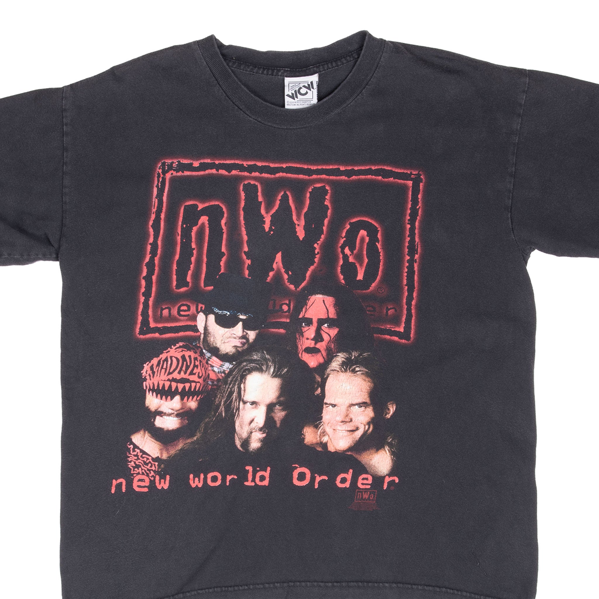 Vintage Nwo New World Order Wrestling Tee Shirt 1998 Size Xl Youth