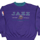 Vintage Nba Utah Jazz Embroidered Sweatshirt 1990S Size XL