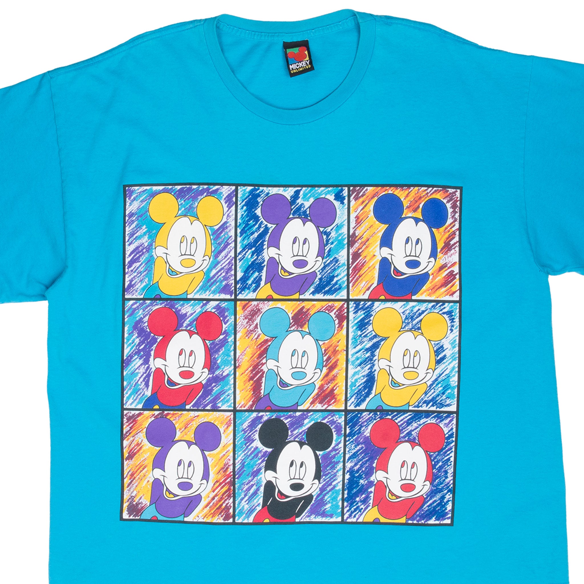 Vintage Disney Mickey Mouse Andy Warhol 1990S Tee Shirt Size 2XL