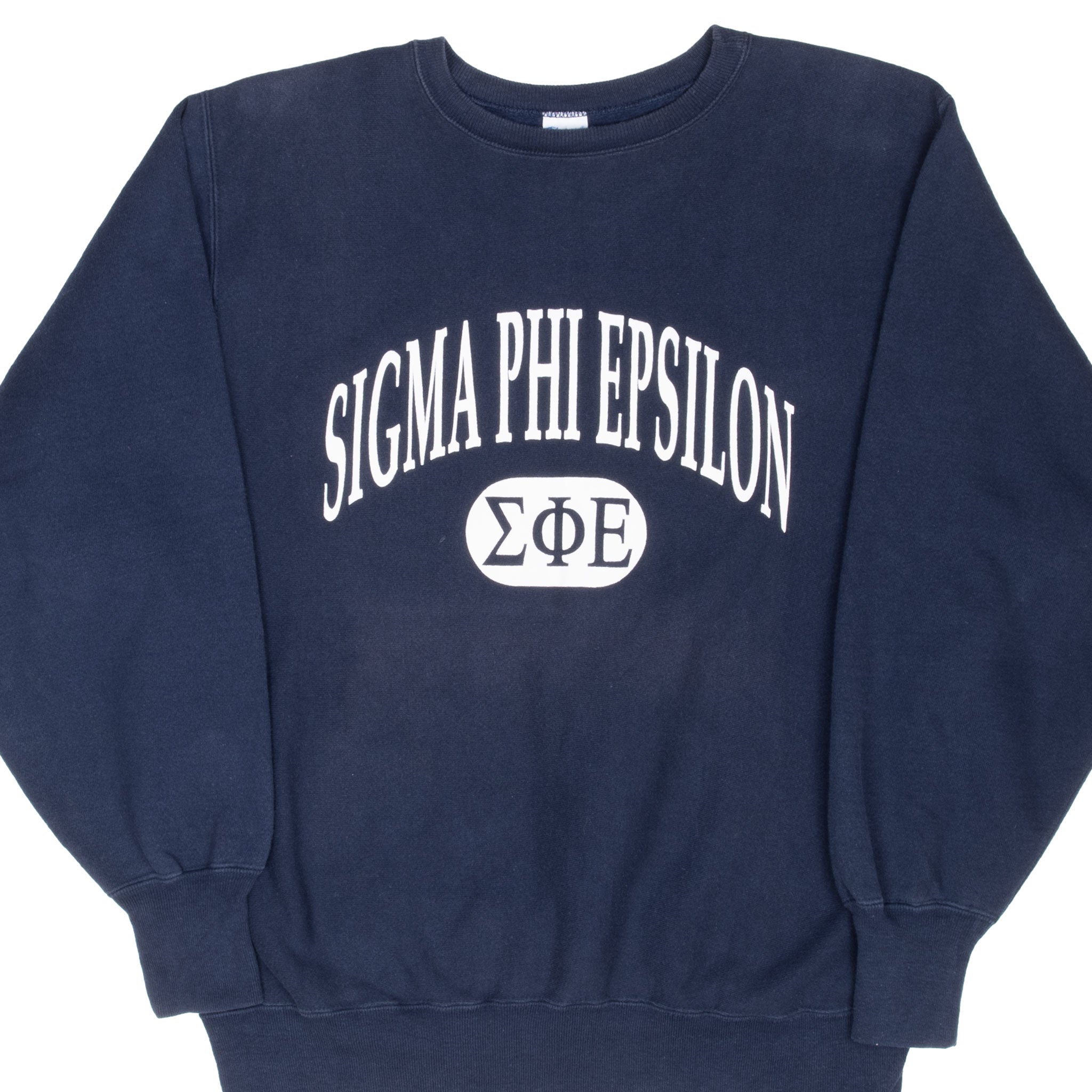 Vintage Champion Reverse Weave Sigma Phi Epsilon Fraternity University Sweatshirt 1990S Size XL Made In Usa