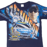 Vintage Nascar Jimmie Johnson Champion 2006 All Over Print Tee Shirt Size Large