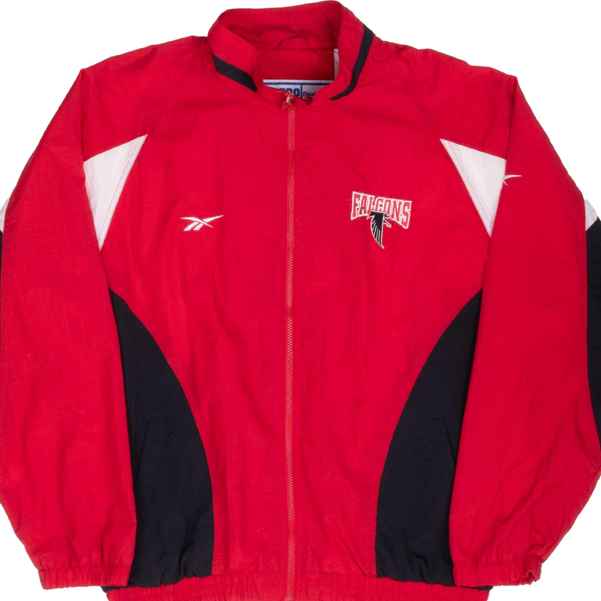 Vintage Nfl Atlanta Falcons Reebok Windbreaker Jacket 1990S Size Large