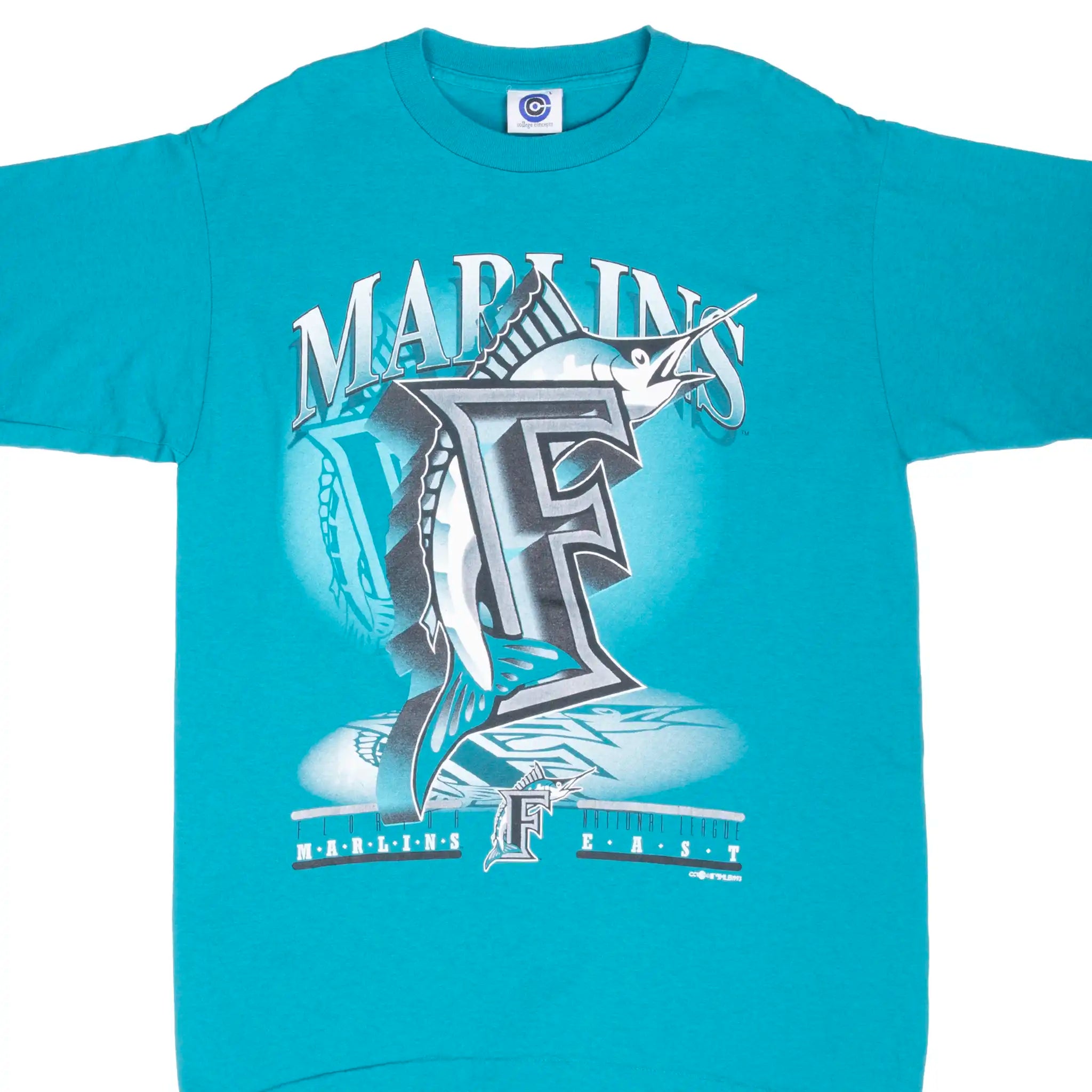 VINTAGE MLB FLORIDA MARLINS 1993 TEE SHIRT SIZE LARGE MADE IN USA
