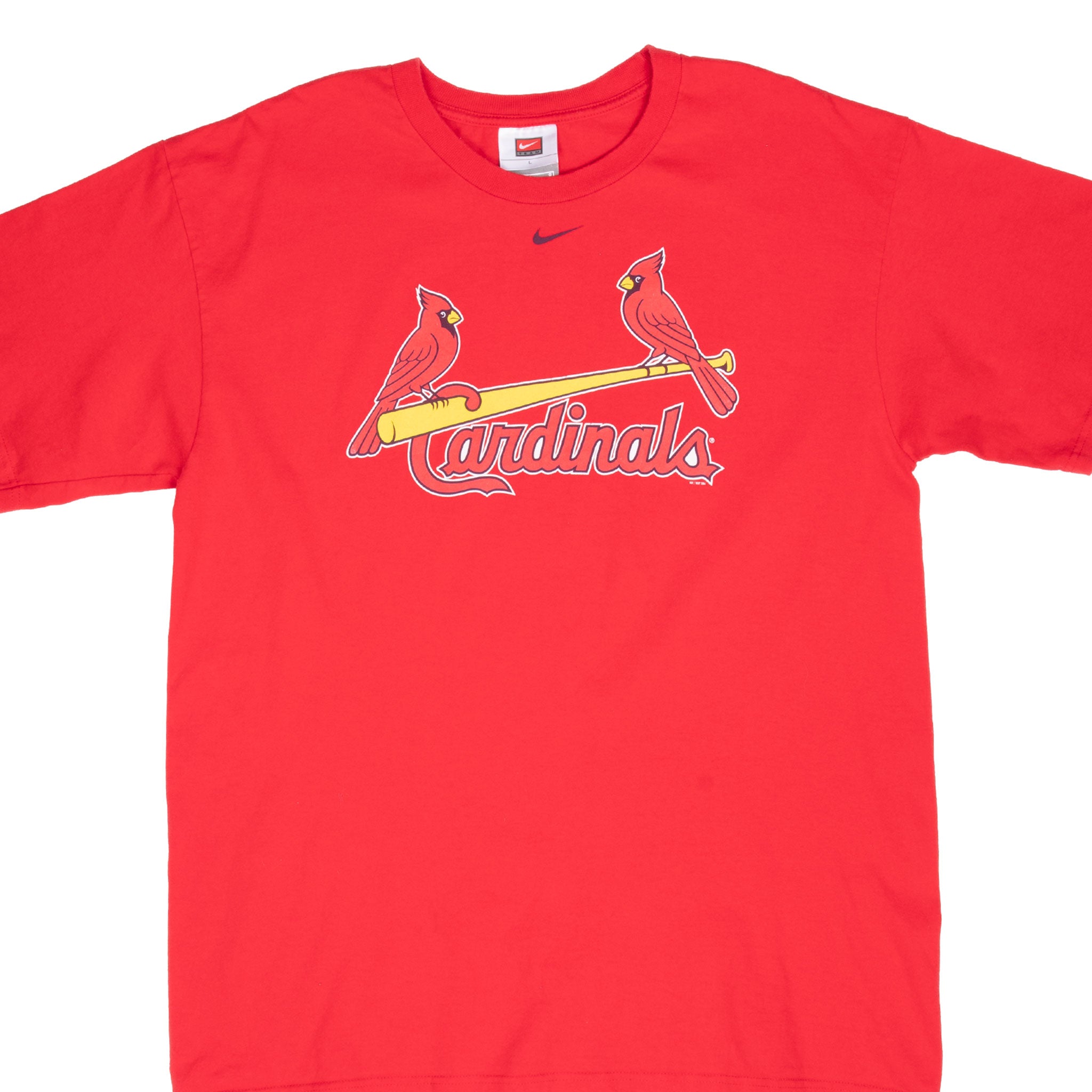 Vintage Mlb St Louis Cardinals Center Swoosh Nike Tee Shirt 2000S Size Large