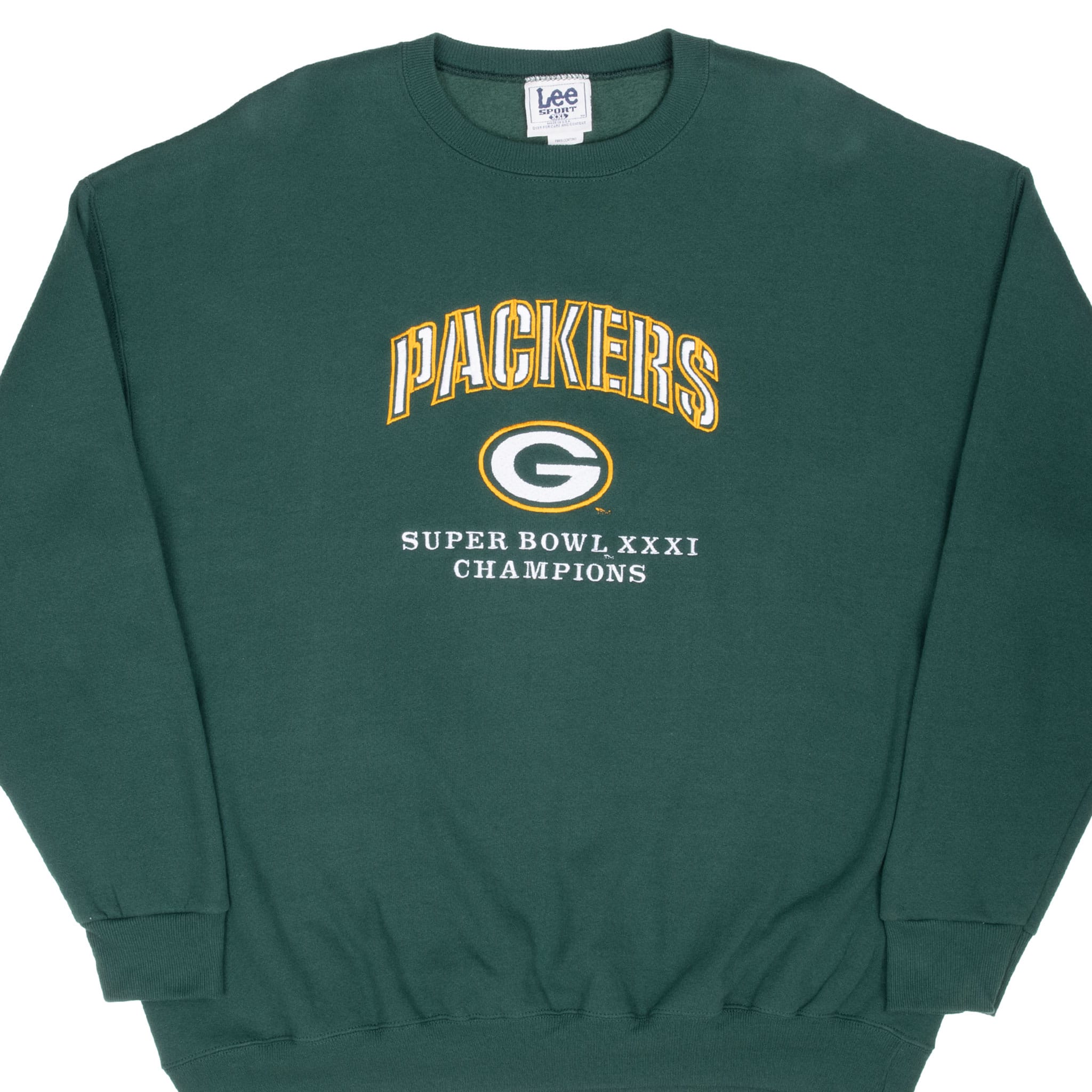 Vintage Nfl Green Bay Packers Super Bowl Xxxi 1997 Sweatshirt Size 2XL Made In Usa