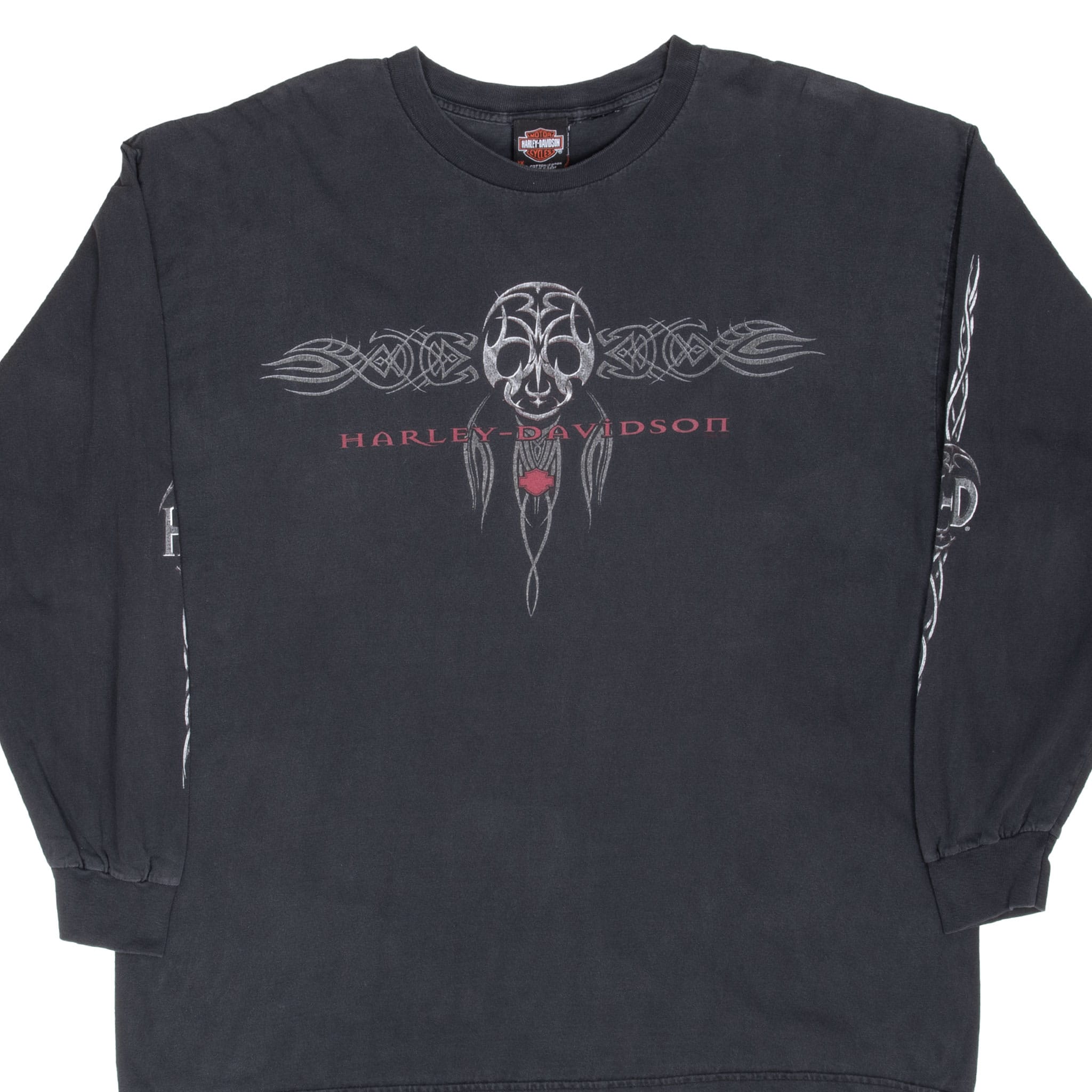 Vintage Harley Davidson Kenosha Winsconsin 2001 Long Sleeve Tee Shirt Size 2XL Made In Usa