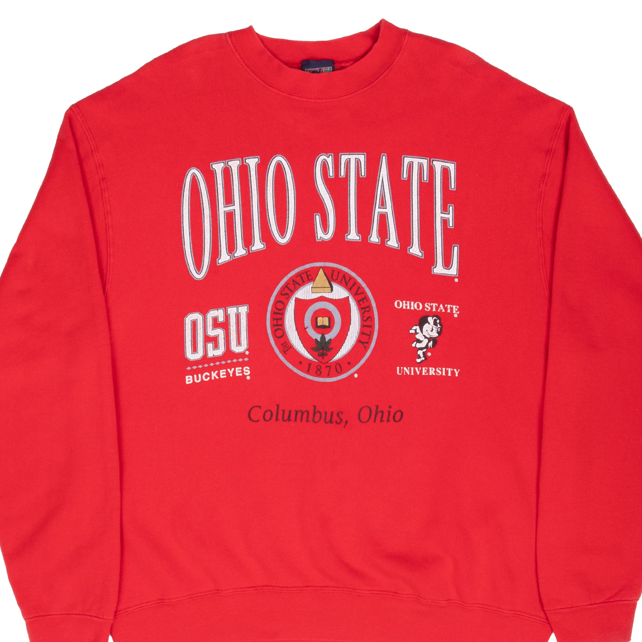 Vintage Ncaa Osu Ohio State Buckeyes Sweatshirt 1990S Size XL Made In Usa