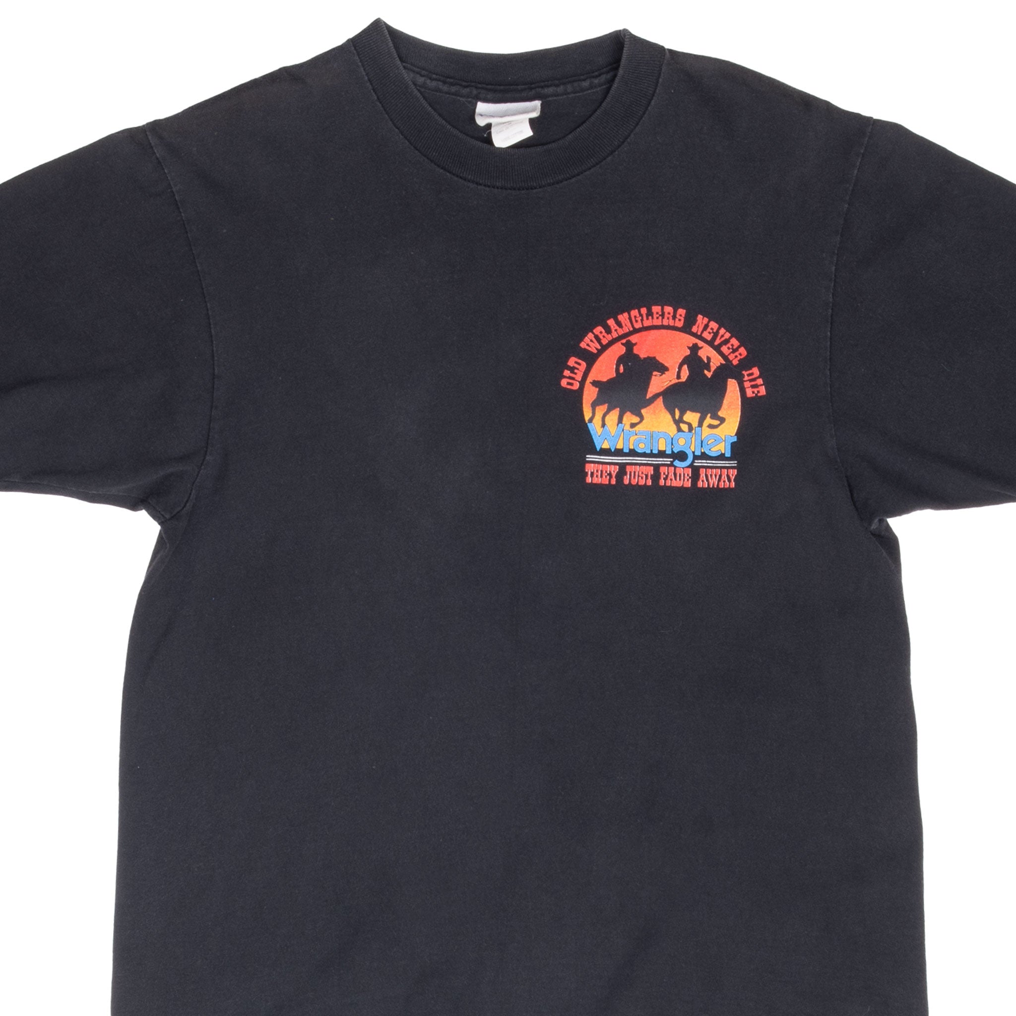 Vintage Wrangler Territory 1990S Tee Shirt Size Medium Made In Usa With Single Stitch Sleeves