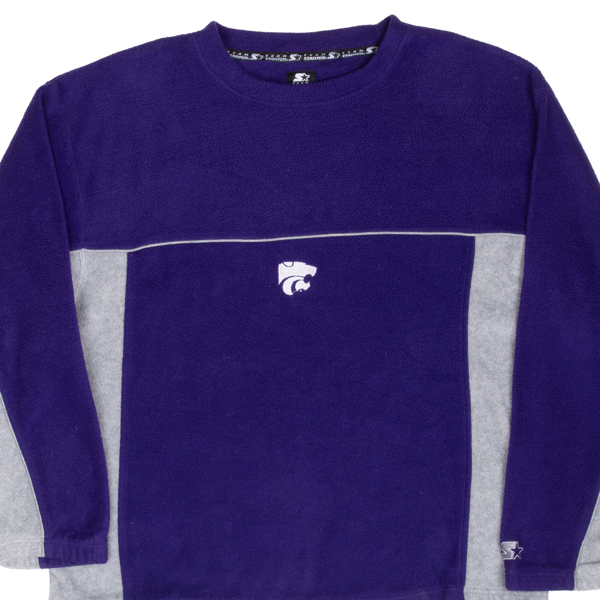 VINTAGE NCAA KANSAS STATE WILDCATS STARTER FLEECE SWEATSHIRT 2000S XL