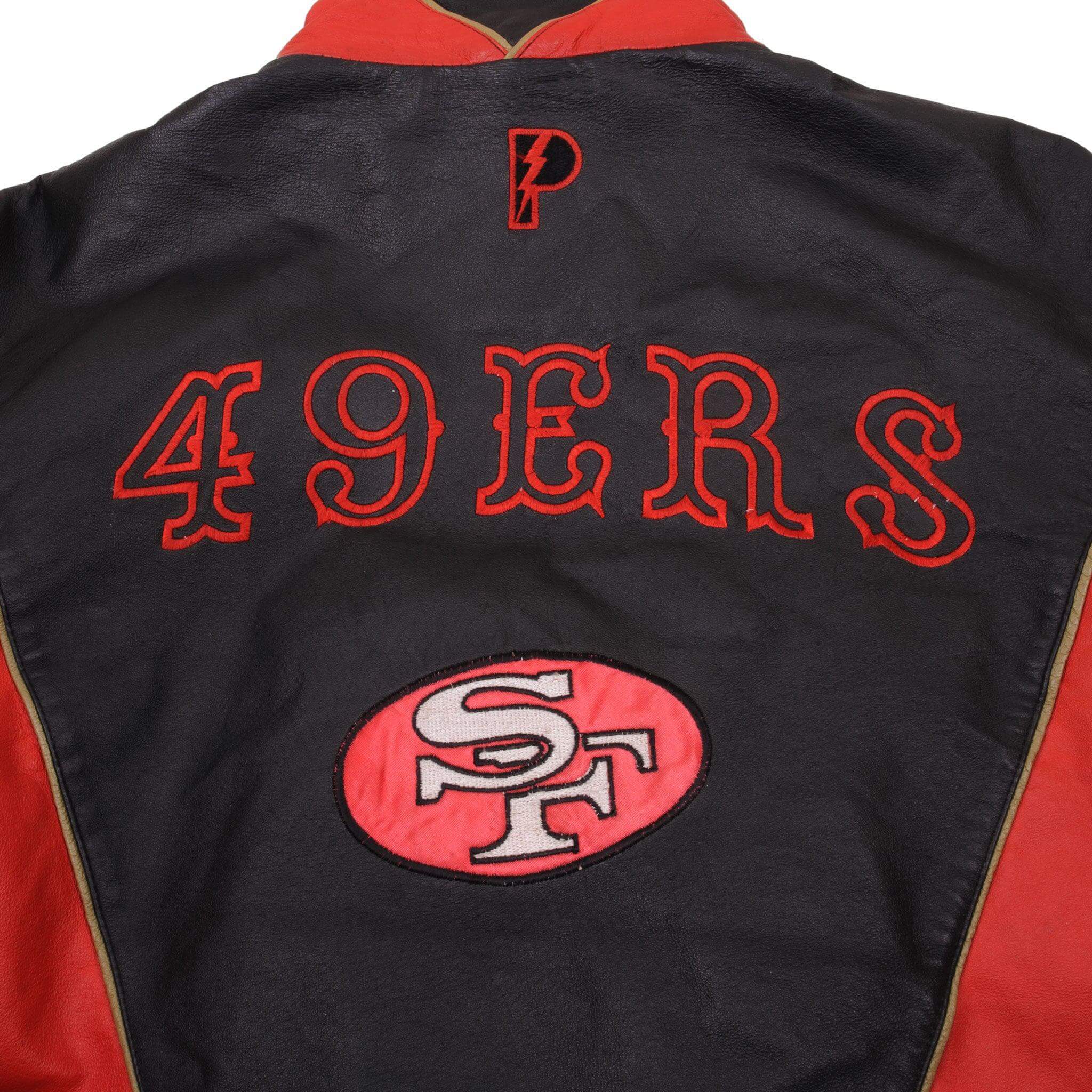 Vintage Nfl Experience San Francisco 49Ers Leather Jacket Size XL 2000S