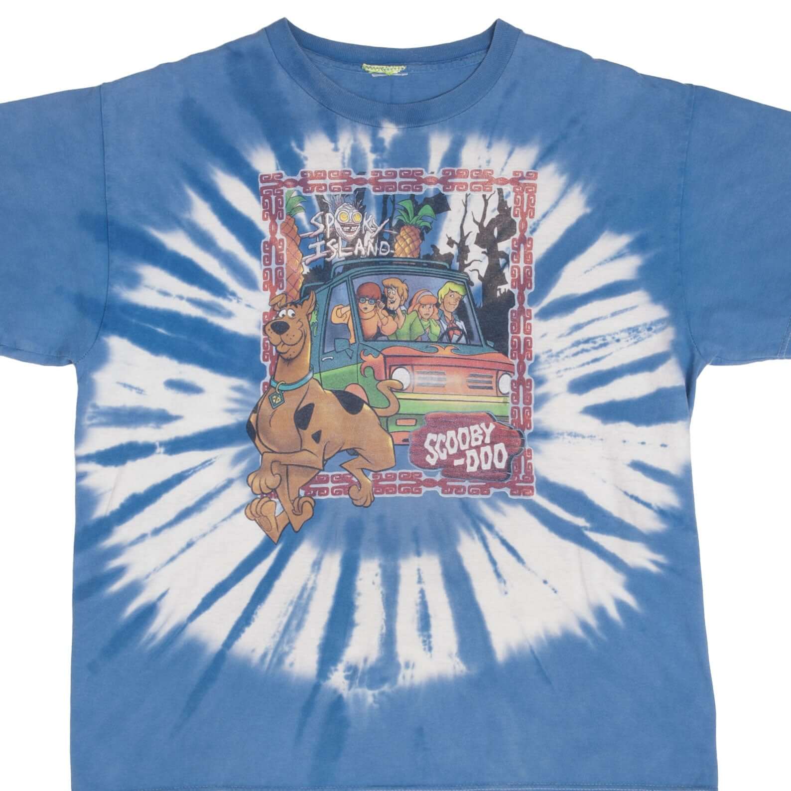 Vintage Scooby-Doo Tie Dye Tee Shirt 1990S Size Large