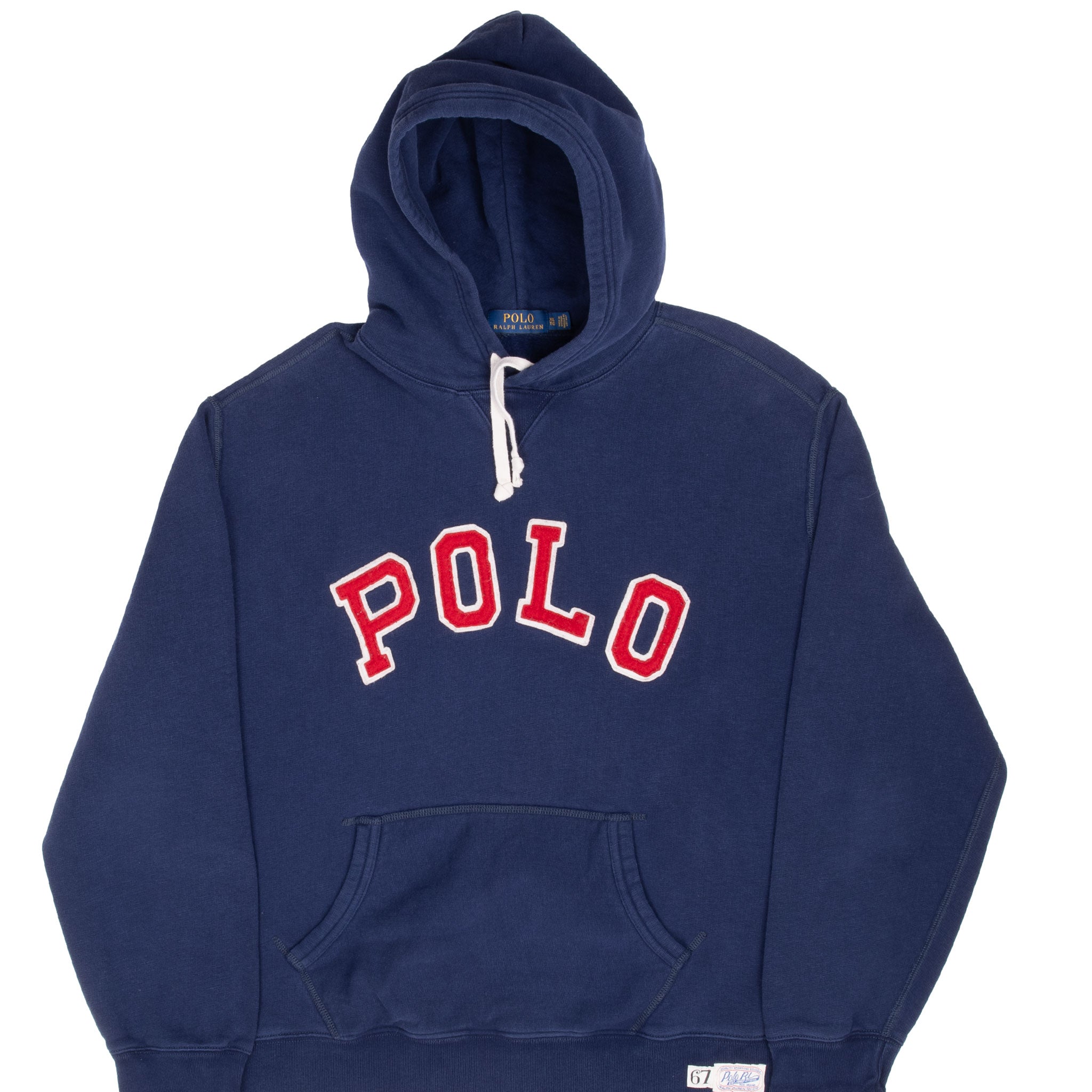 Vintage Polo Ralph Lauren Blue Hoodie Sweatshirt Size XL