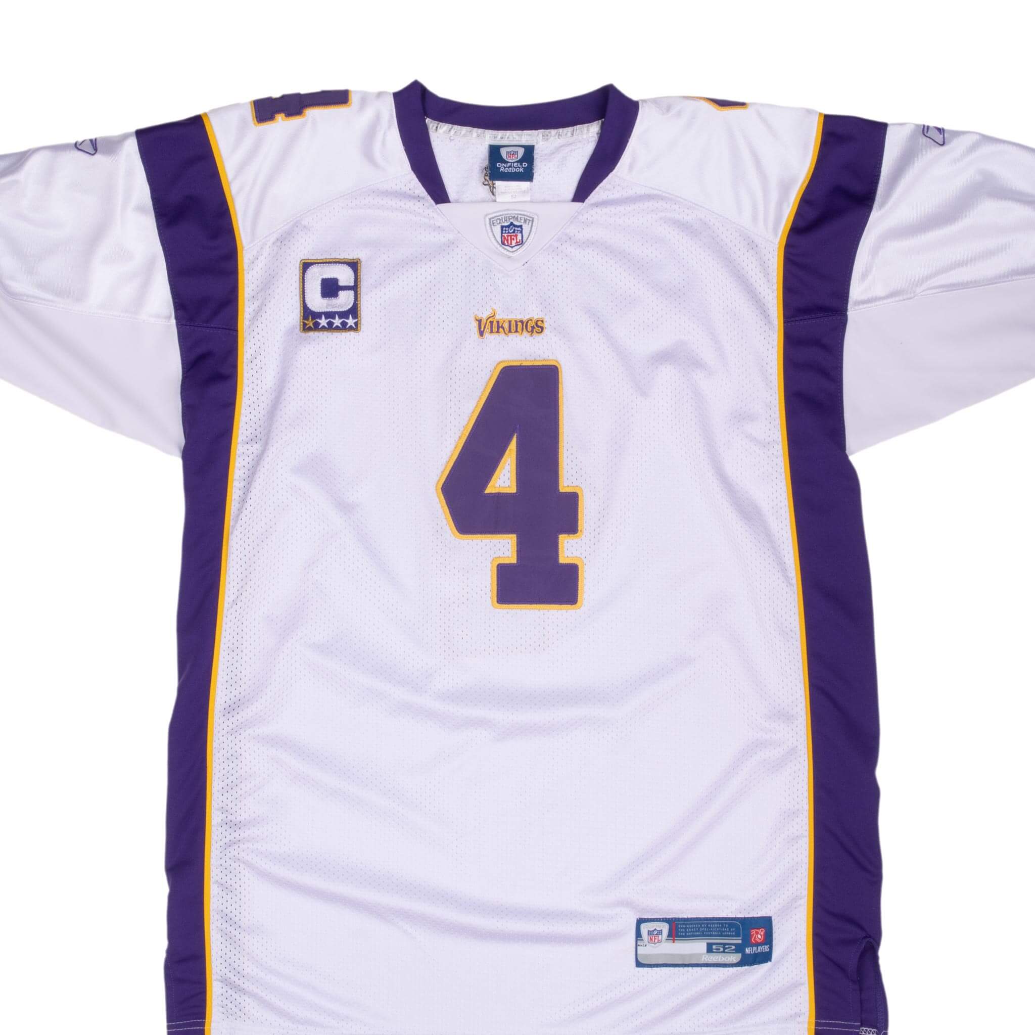 Vintage Nfl Minnesota Vikings Brett Favre #4 Reebok Jersey 2000S Size 52