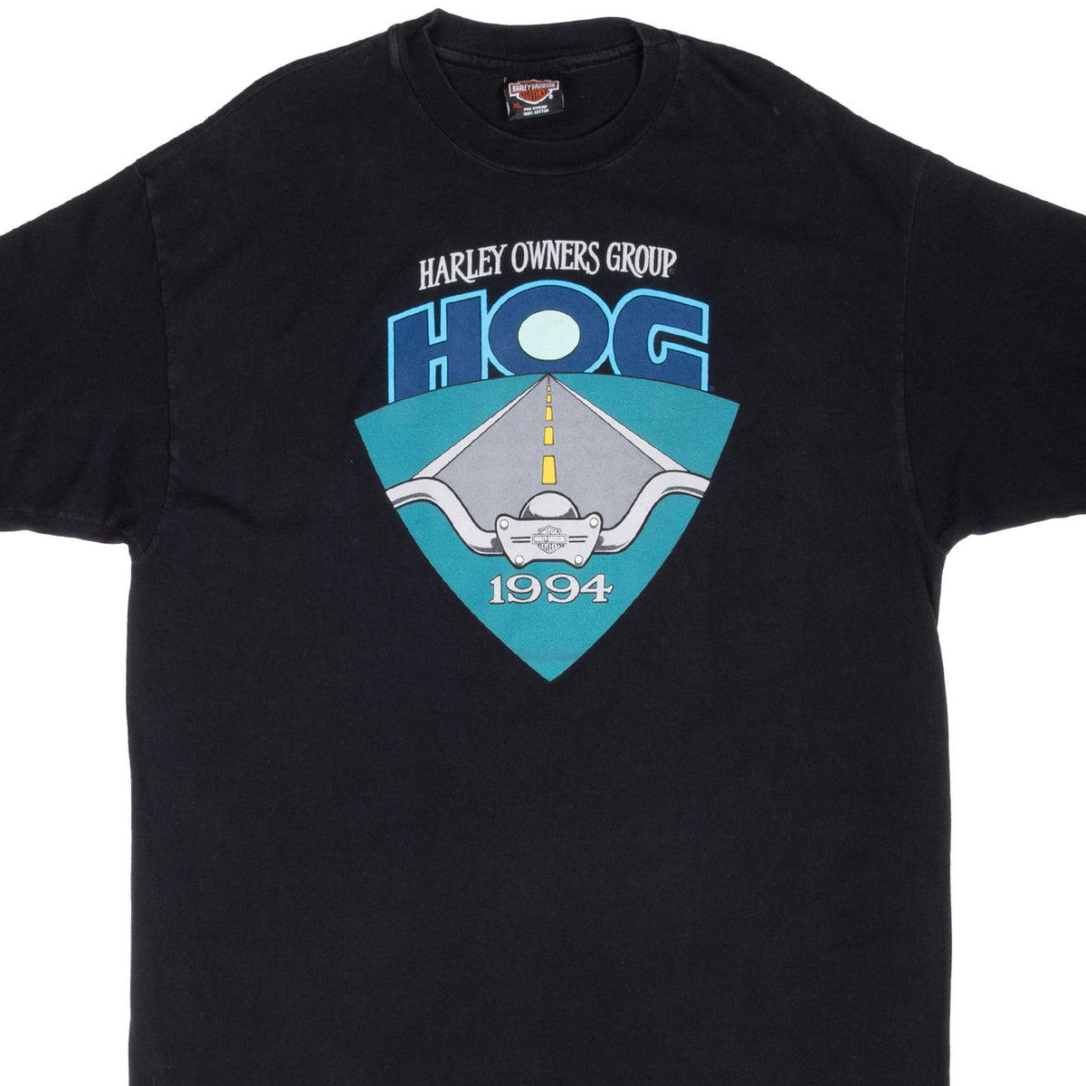 Vintage Harley Davidson Hog Albquerque New Mexico 1994 Tee Shirt Size XL Made In Usa With Single Stitch Sleeves