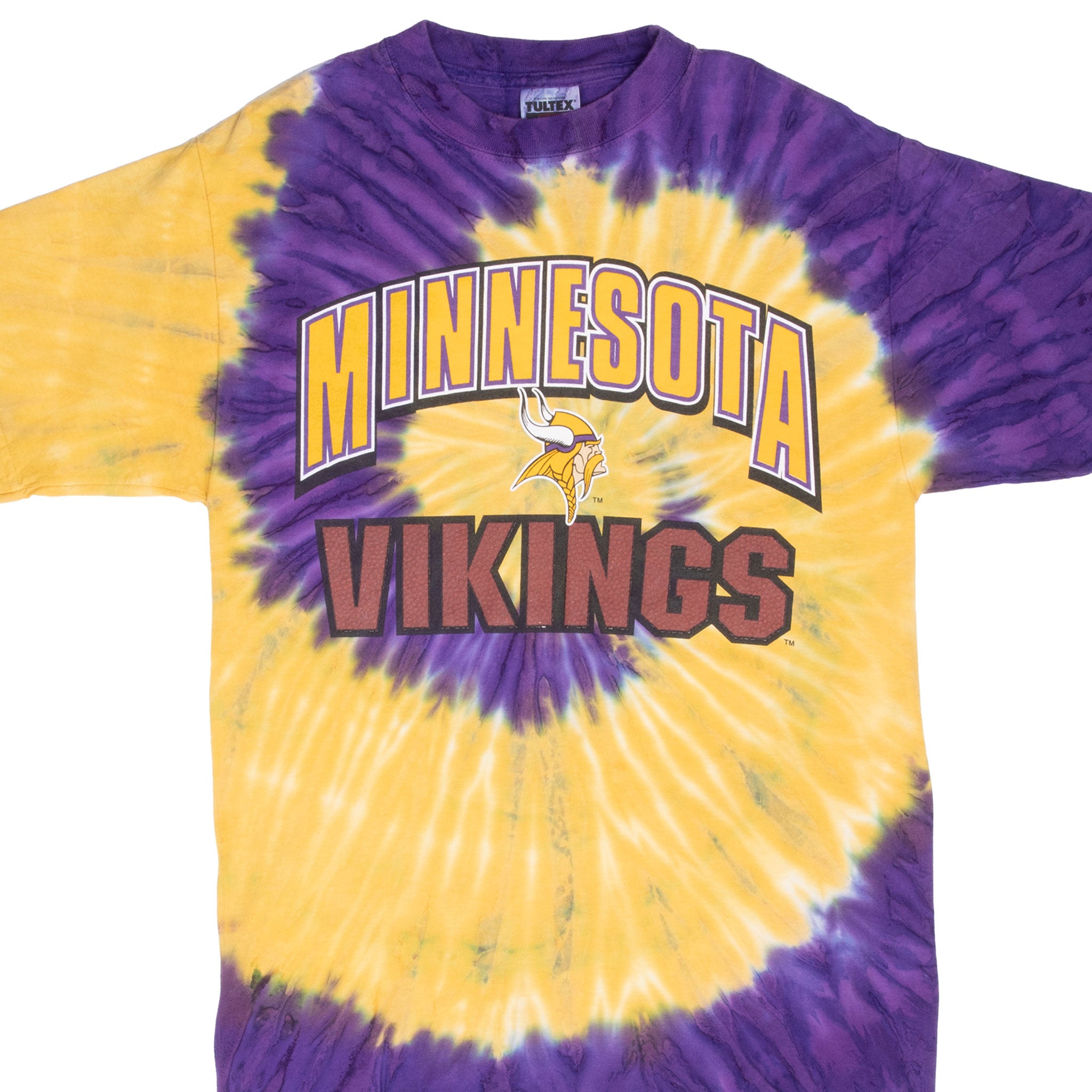 Vintage Tie Dye Nfl Minnesota Vikings 1990S Tee Shirt Size Medium