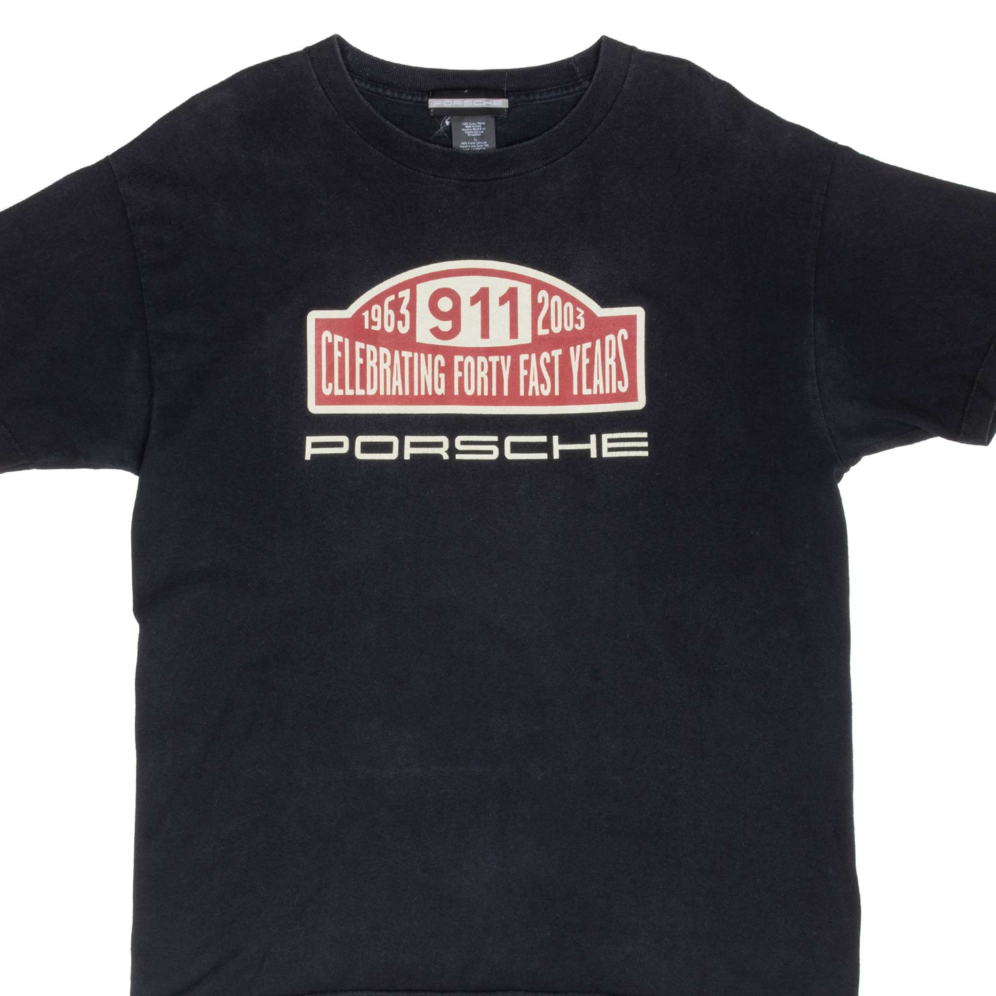 Vintage Porsche 911 40Th Anniversary Tee Shirt 2003 Size Large Made In Usa
