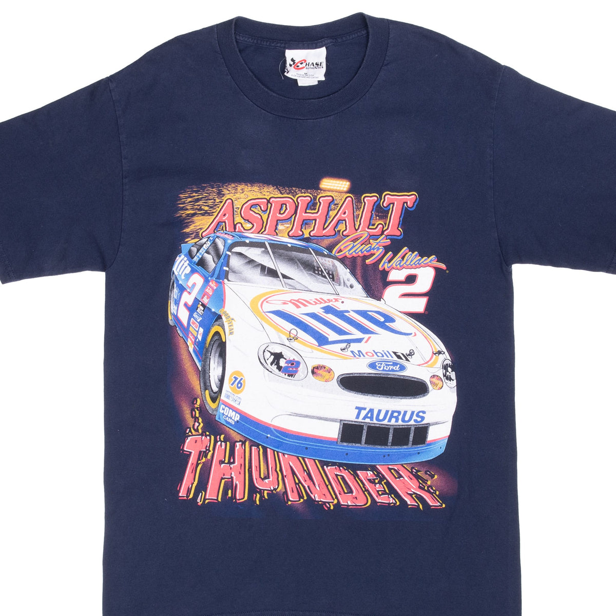 Vintage Nascar Rusty Wallace 1990S Tee Shirt Size Medium Made In Usa