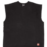 Vintage Nike Classic Center Swoosh Black Tank Top Tee Shirt 1990S Size 2XL