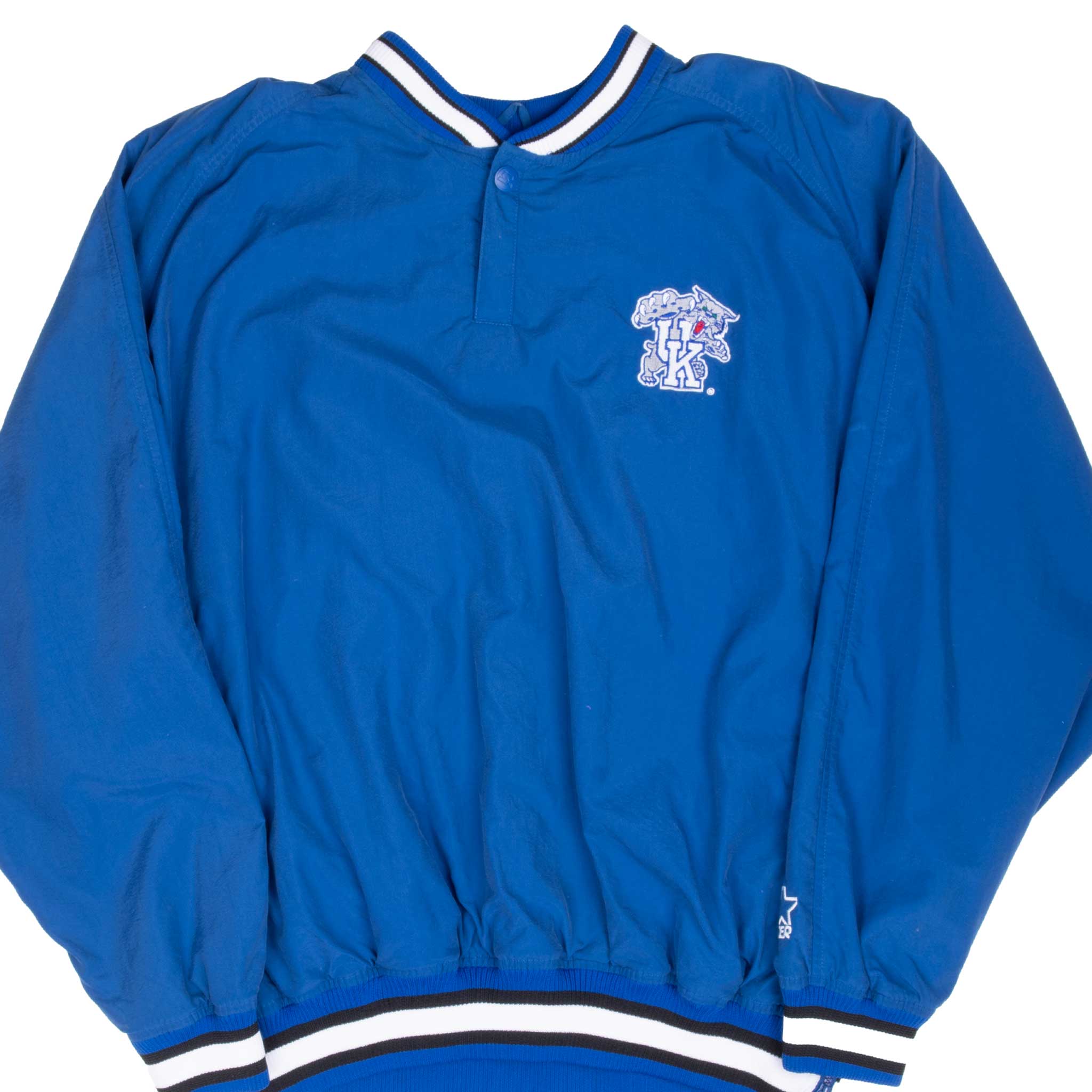 Vintage Ncaa Kentucky Wildcats Pullover Windbreaker Starter Jacket 1990S Size Xl
