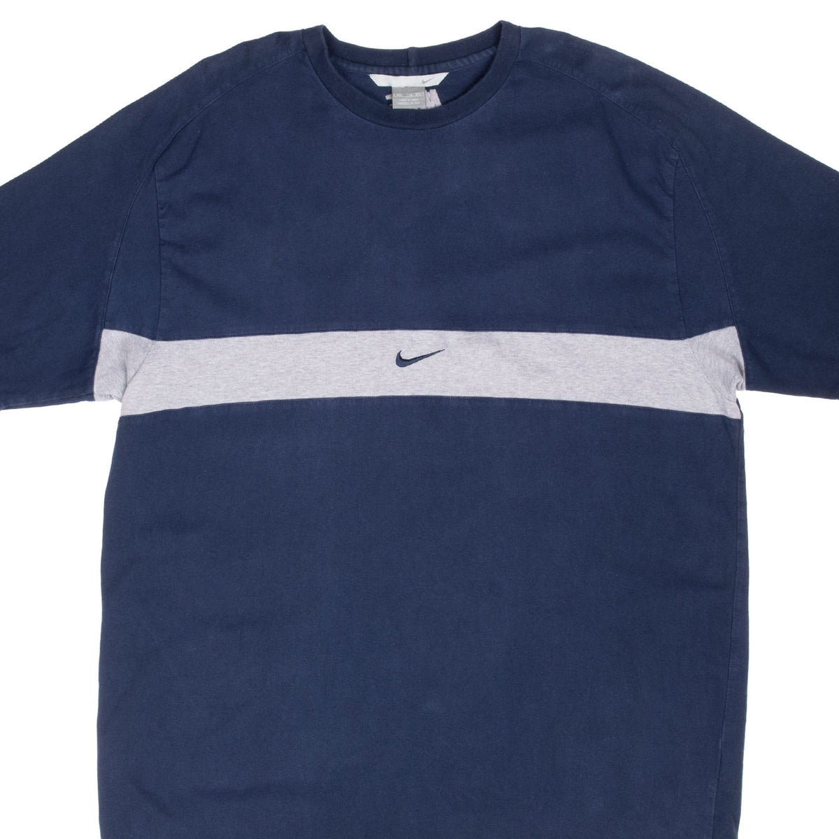 Vintage Nike Center Swoosh Navy Blue Tee Shirt 2000S Size 2XL
