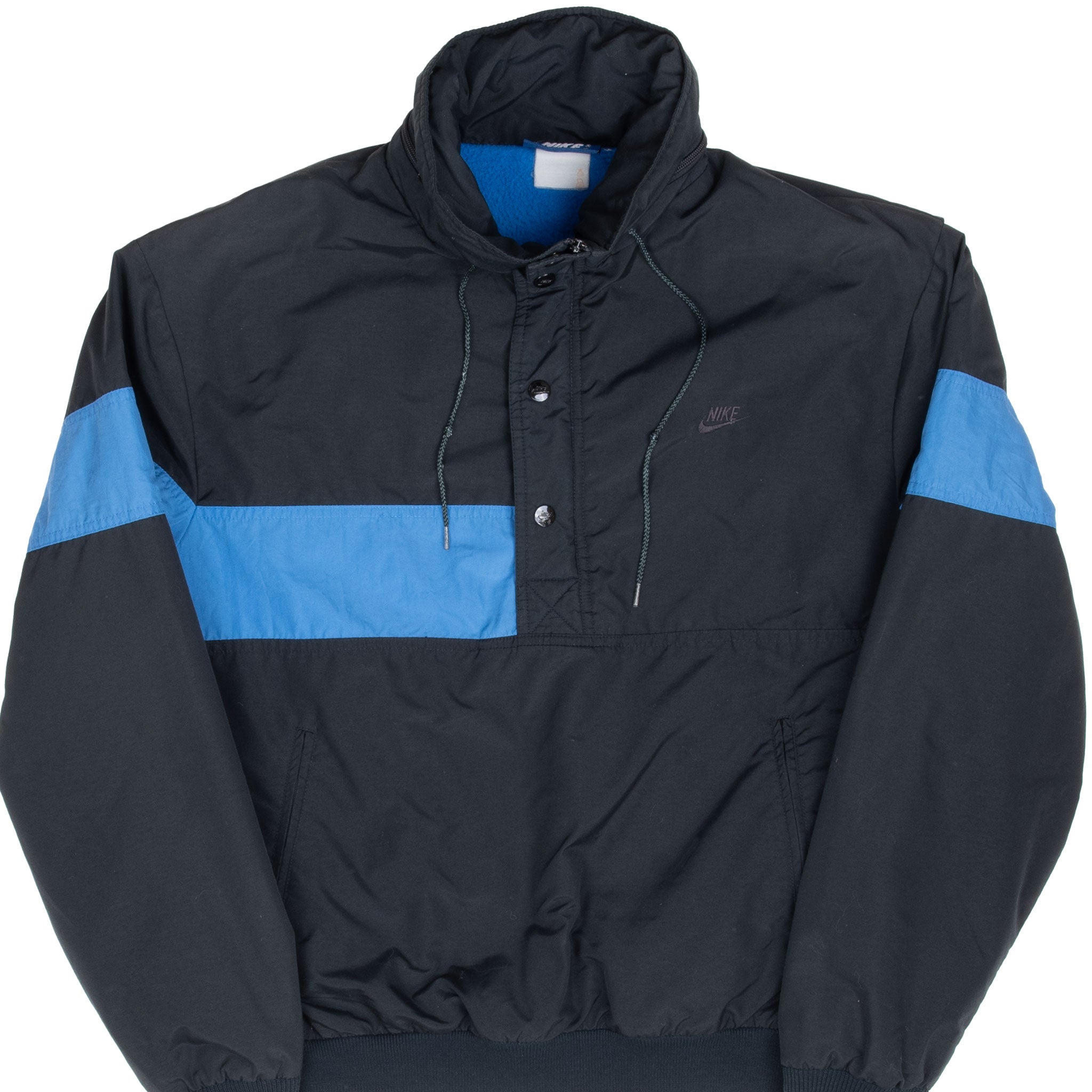 Vintage Nike Black and Blue Windbreaker Jacket Early 1980S Size Large. Nike Blue Label