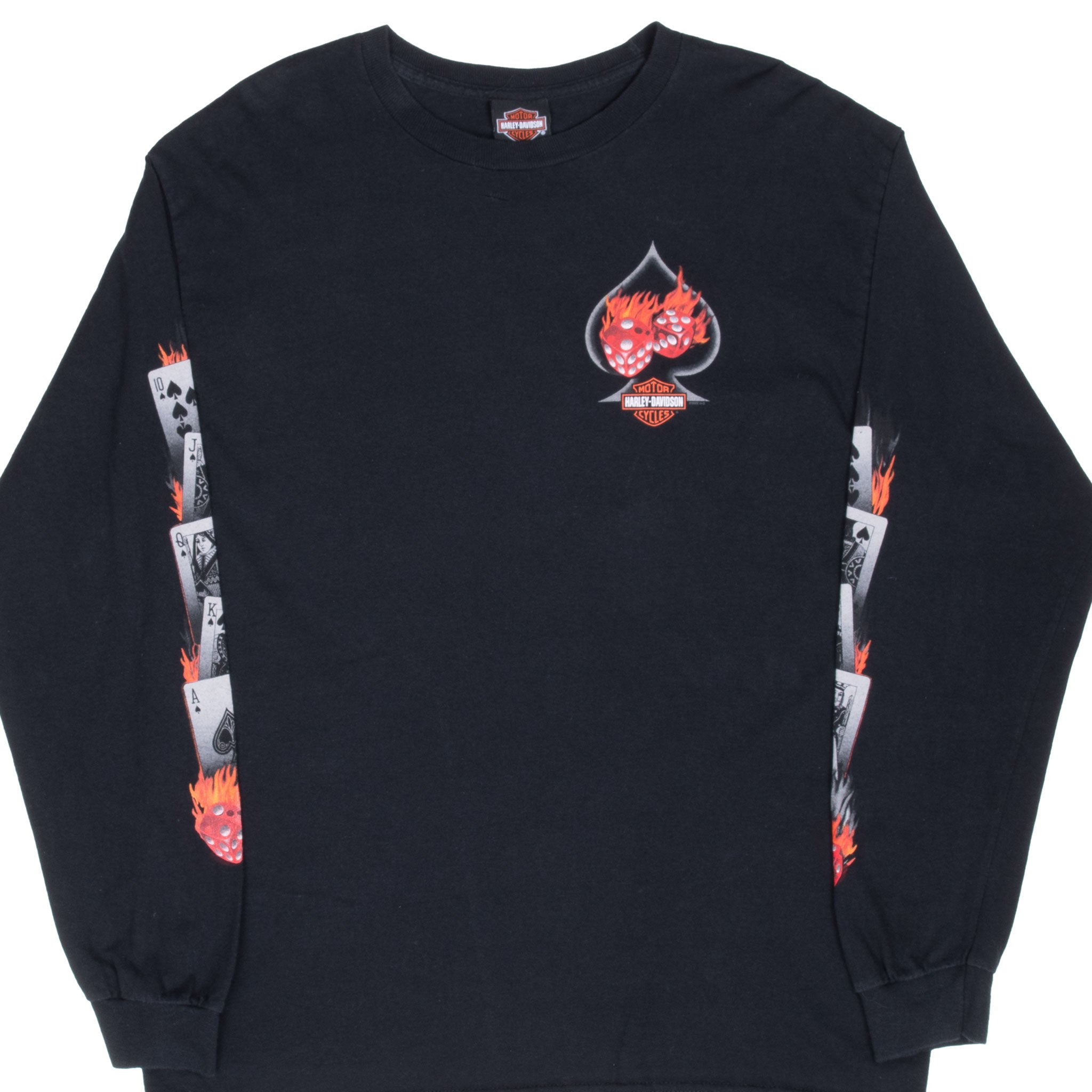 Vintage Harley Davidson Las Vegas Long Sleeve Tee Shirt Size Large